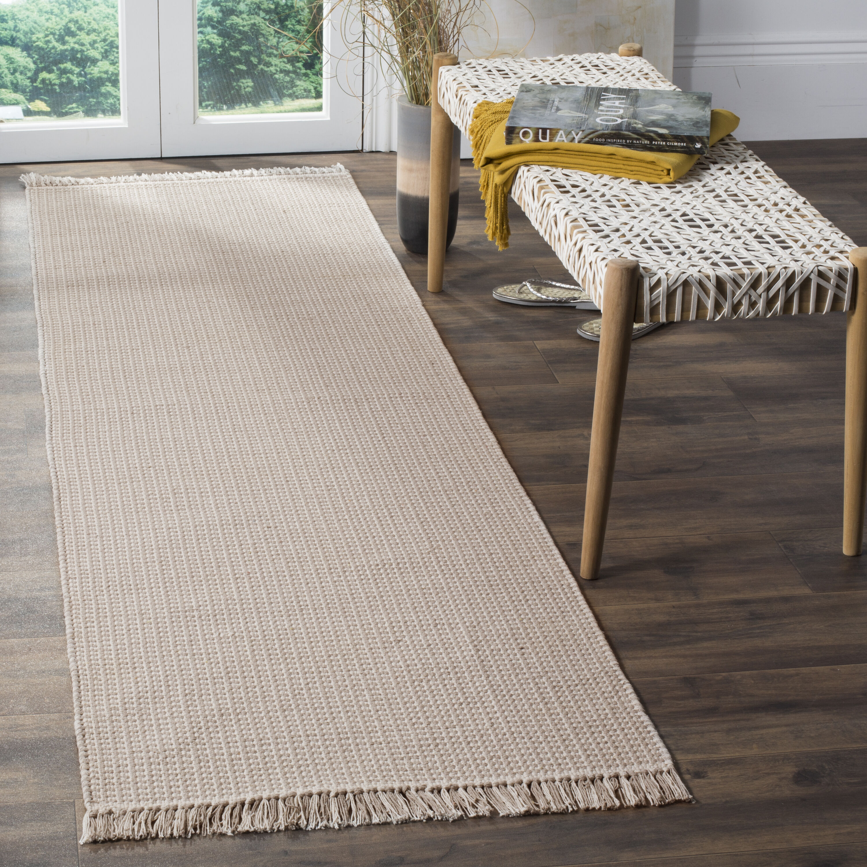  Montauk 340 Ivory/Gray Solid / Tonal 2ft-3in x 20ft Runner Rug