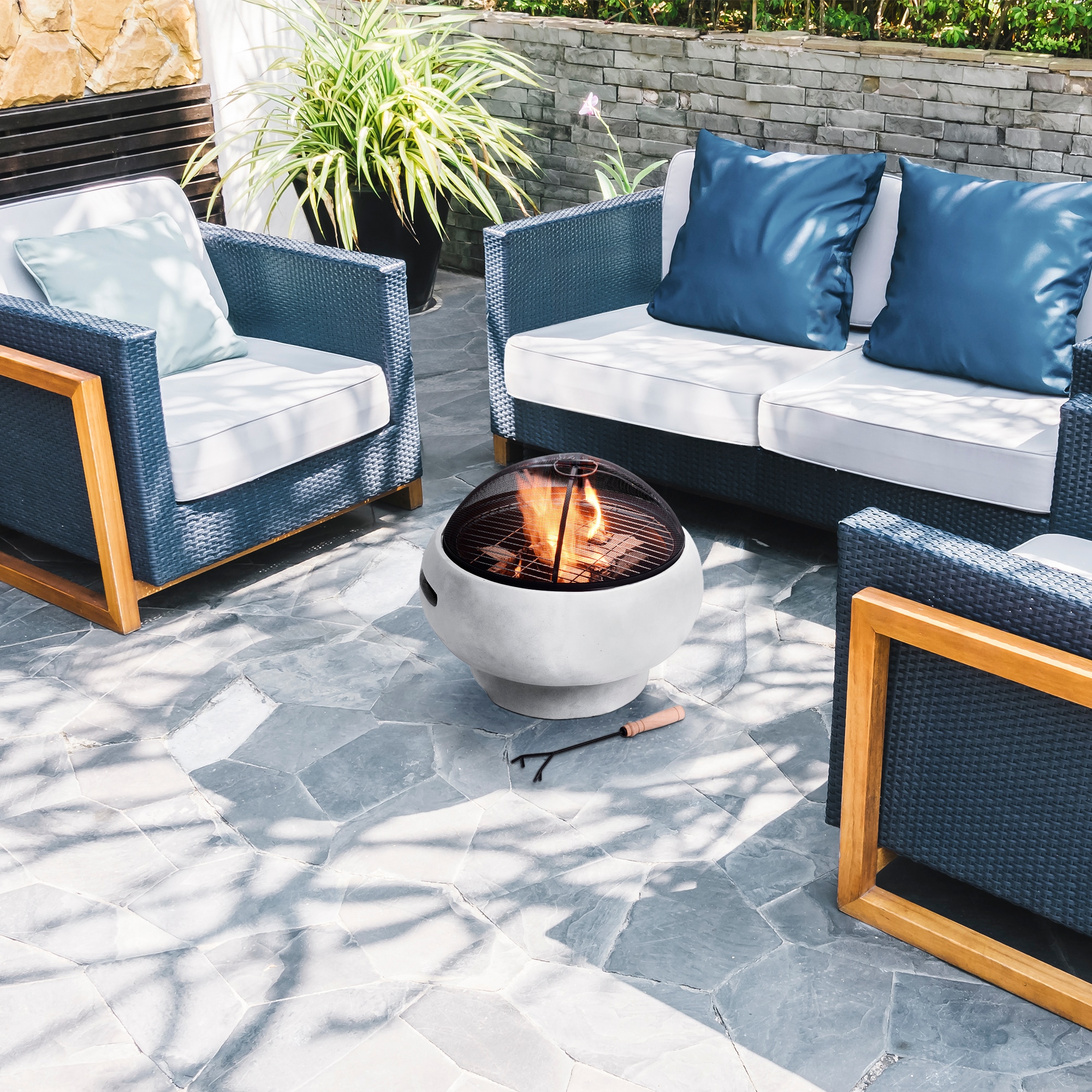 Teamson Home HR17501AB Outdoor-Woodburning-Firepits - View #2