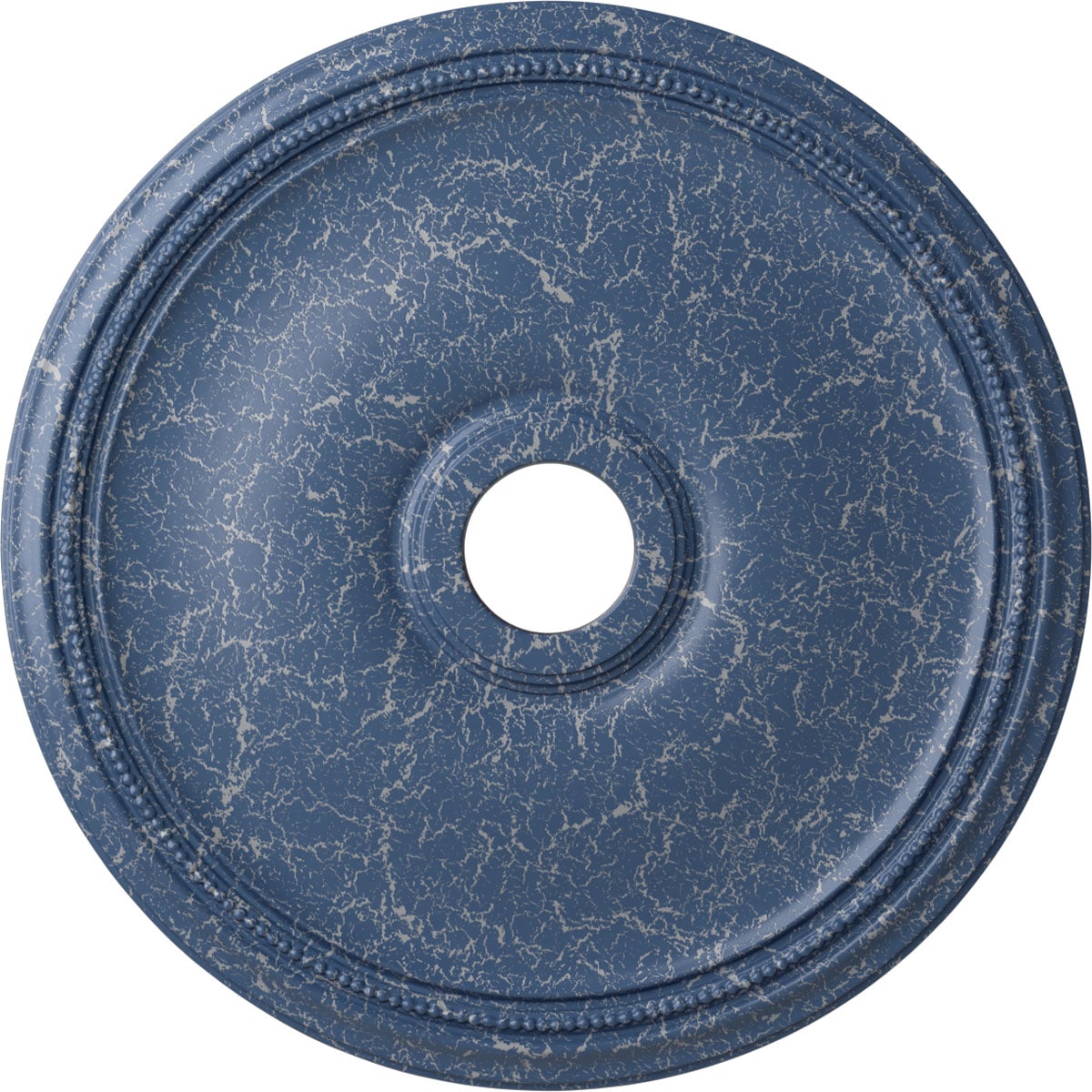 Ekena Millwork CM24THAMC Theia 24-in W x 24-in L Painted Americana Crackle Polyurethane Whole Ceiling Medallion