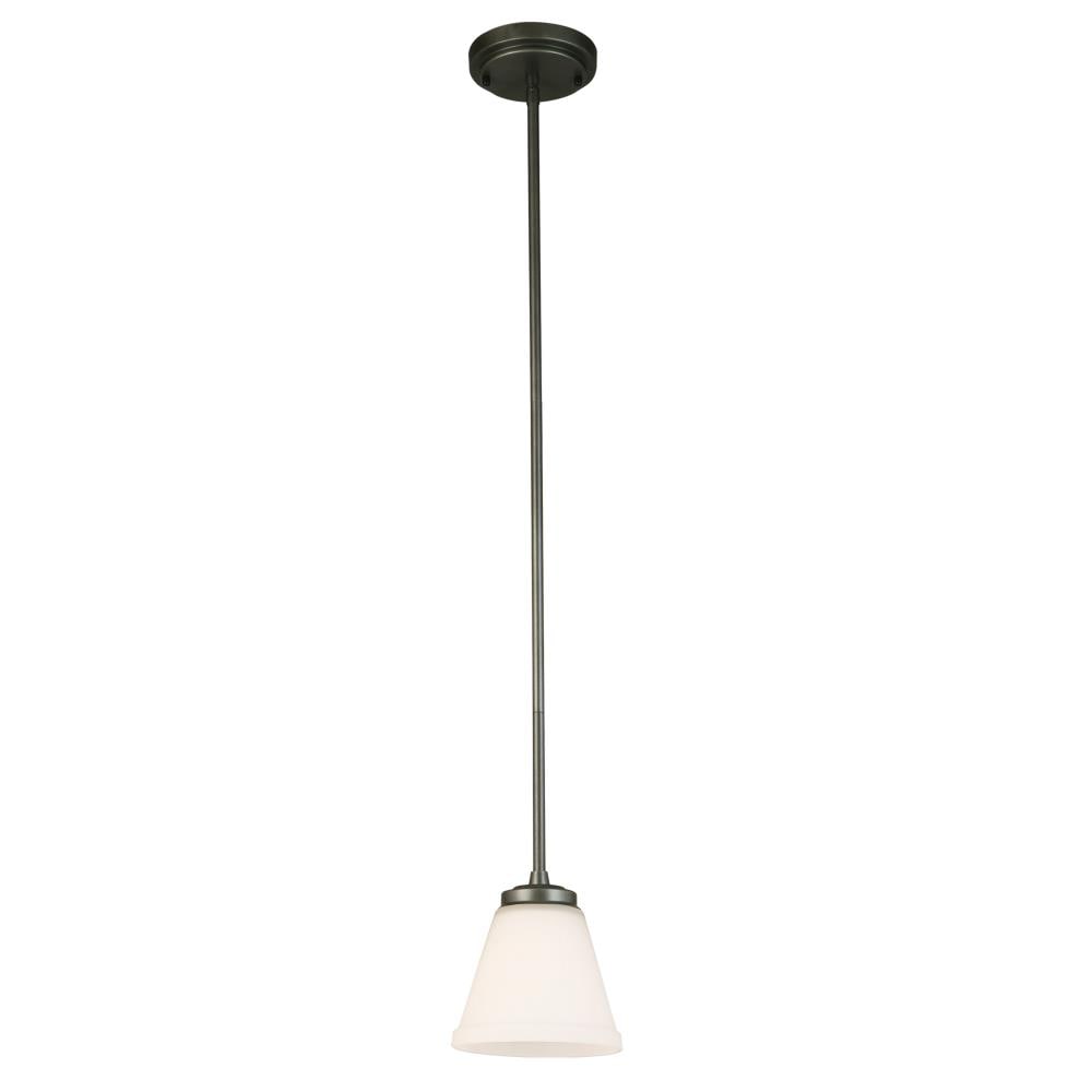 EGLO 202905A Mayview 1 -Light Graphite Transitional Frosted glass Bell Large Hanging Pendant light