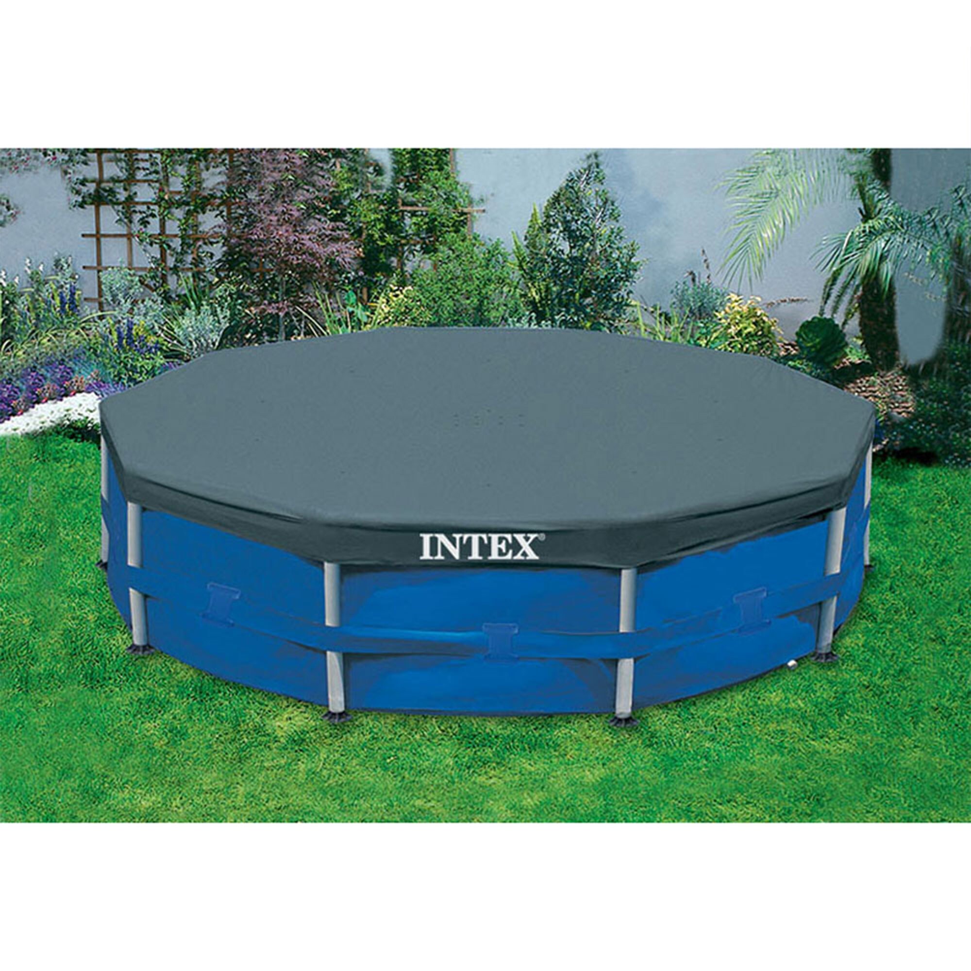 Intex 10-ft x 10-ft x 30-in Metal Frame Round Above-Ground Pool