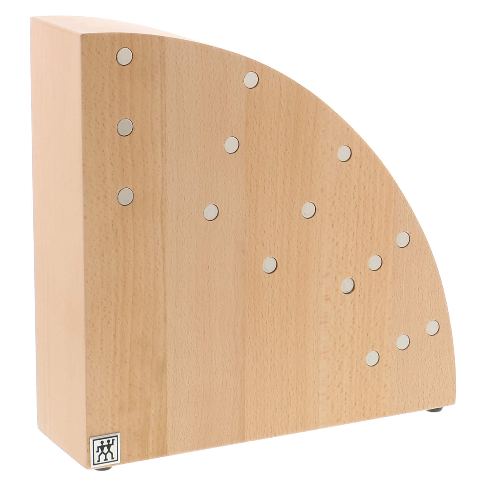 Zwilling  Italian Round Magnetic Knife Block  Natural Beechwood