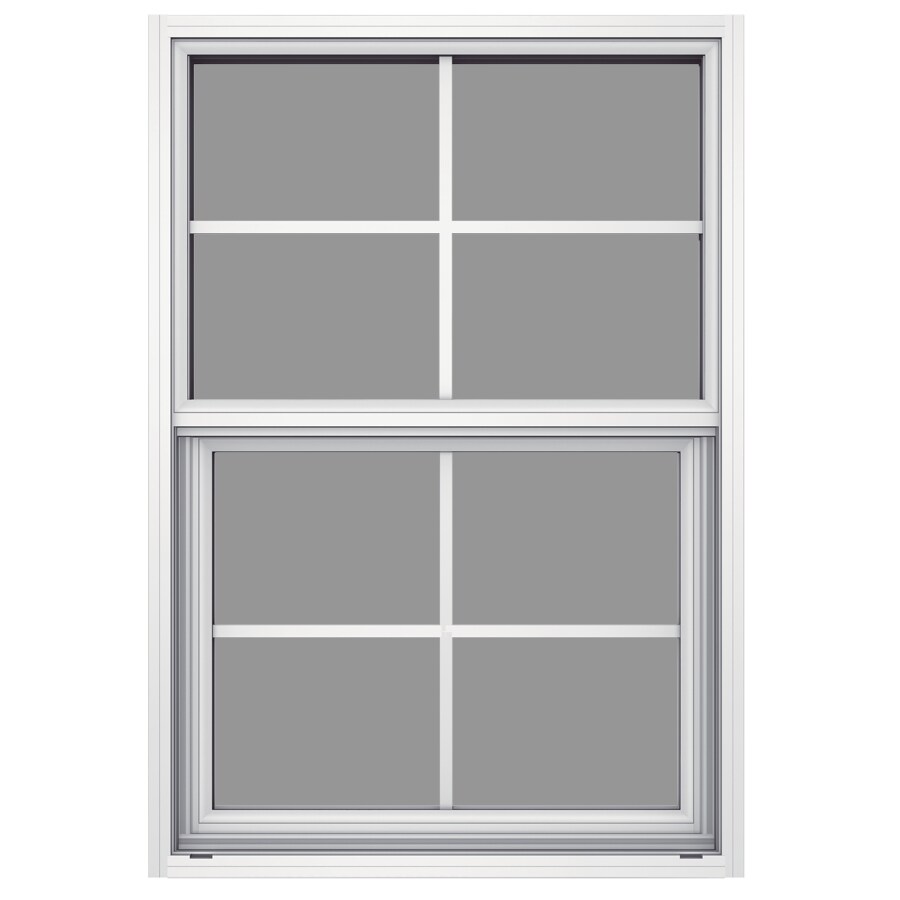 JELD-WEN Builders Aluminum New Construction White Aluminum Aluminum ...