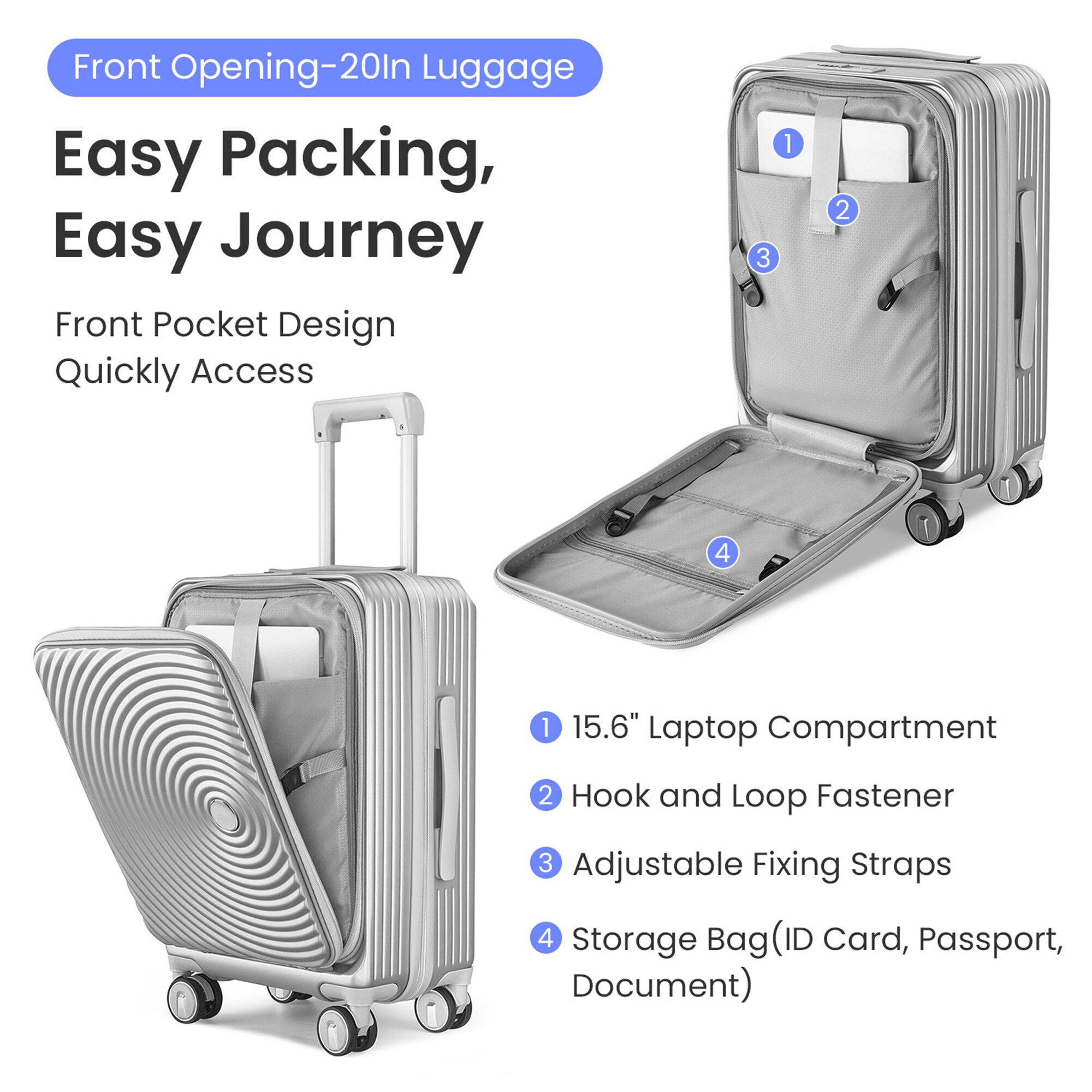SINOFURN SYD9200003GY Luggage-And-Luggage-Sets - View #17