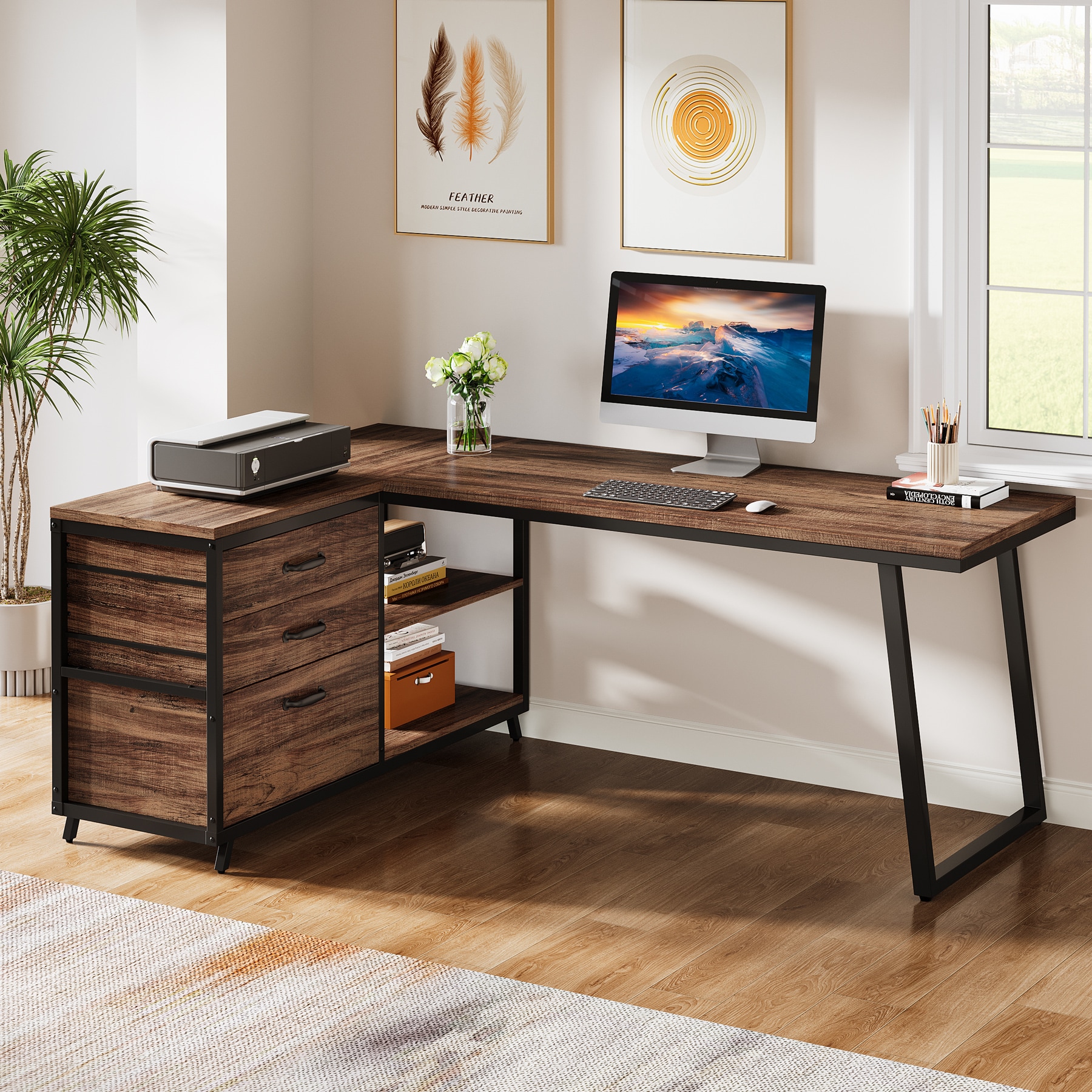 Fnova LWTJ-JW0655 Office-Tables - View #2