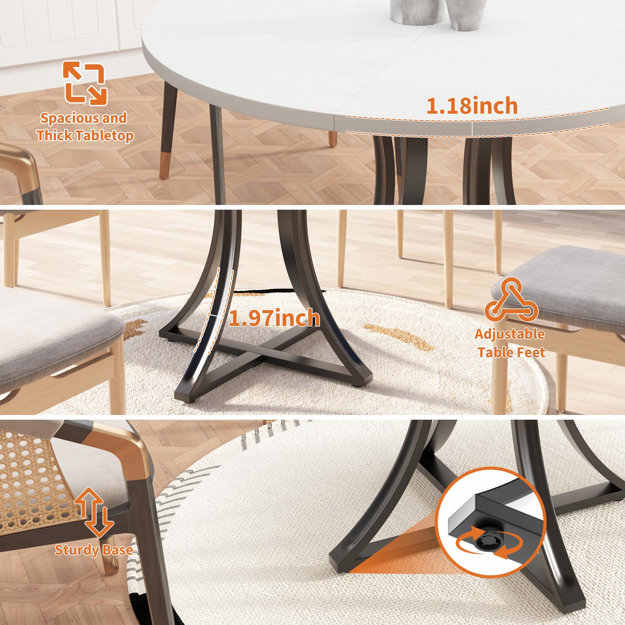 Garvee 09GXFCHBNL-HXYY-550 Dining-Tables - View #4