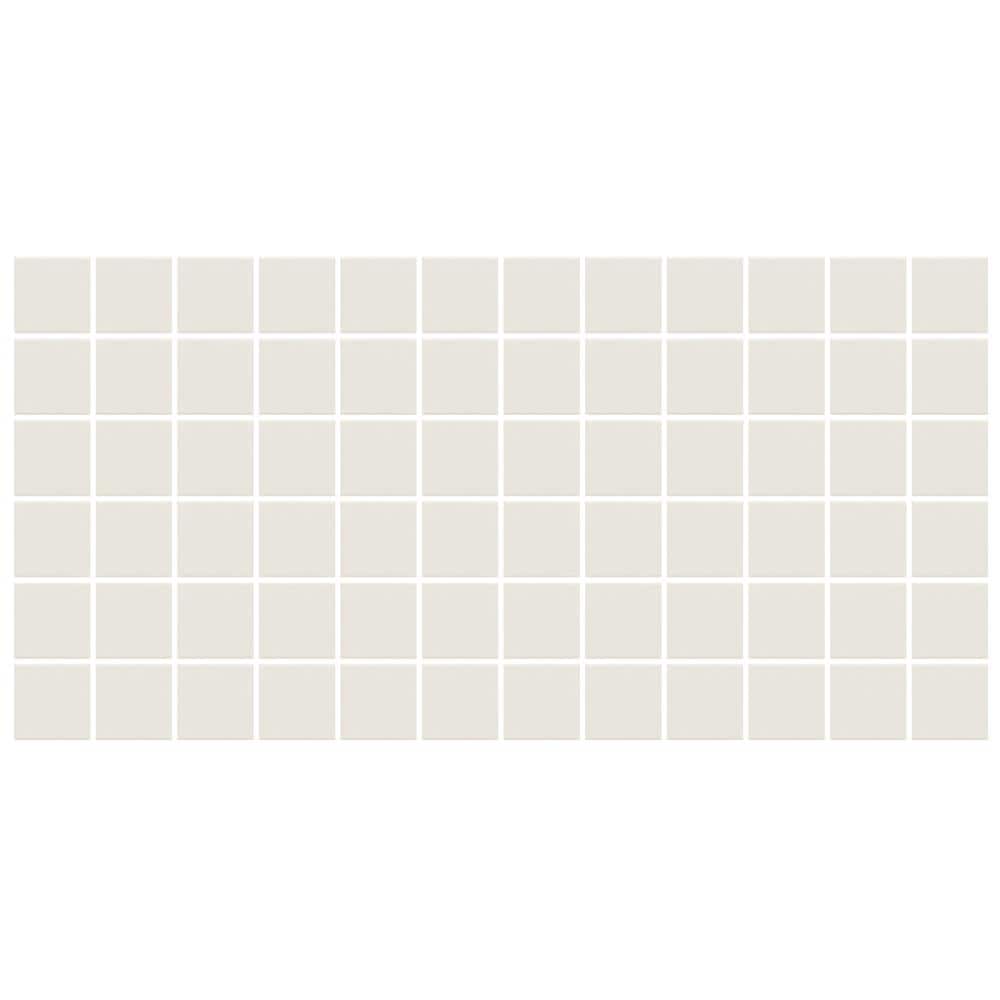 American Olean Unglazed Porcelain Mosaics Ice White 12-in x 24-in Unglazed Porcelain Uniform Squares Floor and Wall Tile (23.79-sq. ft/ Carton) -  0A2522GMS1P