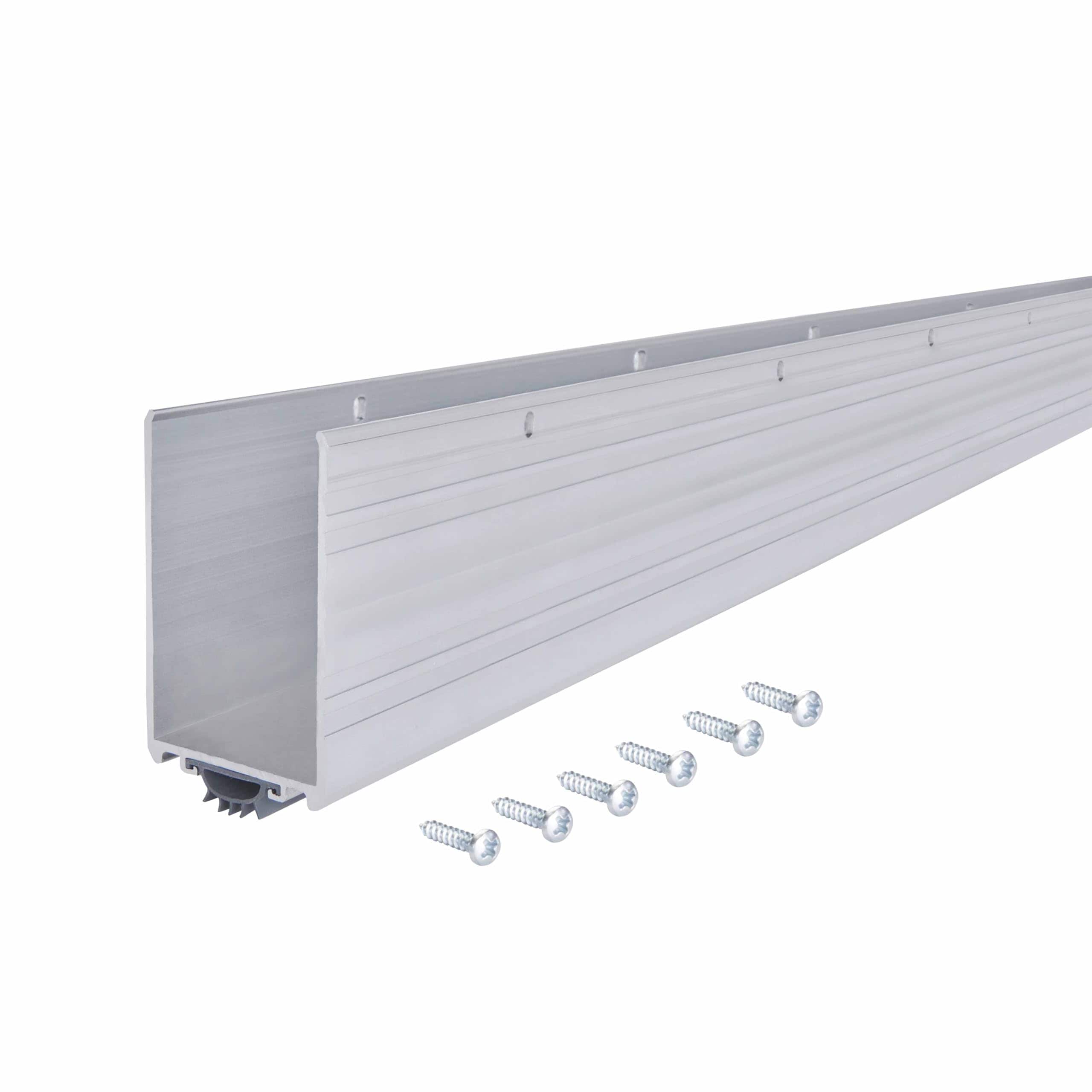 MFM Building Products M-D Building Products Aluminum and Vinyl Under Door Seal - Energy Efficient Draft Stopper (36 Inch Silver)