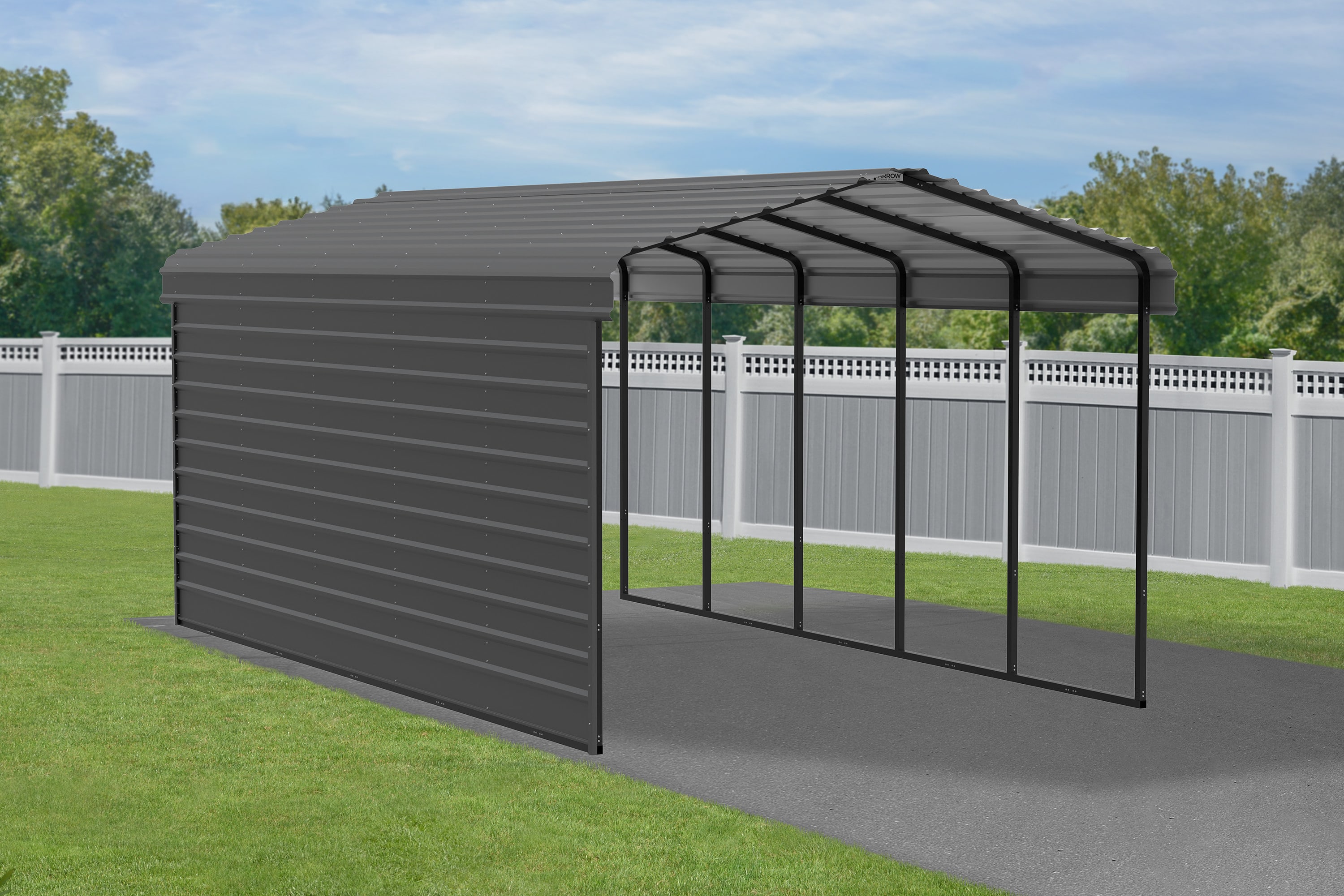 Arrow CPHC122409ECL1 Carport-Covers - View #3