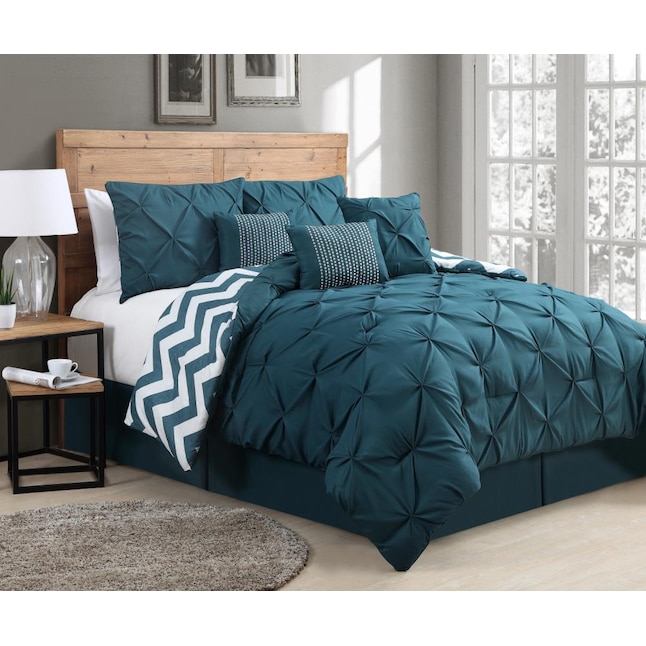 Teal Twin Comforter Set, Teal Blue Bed Comforter