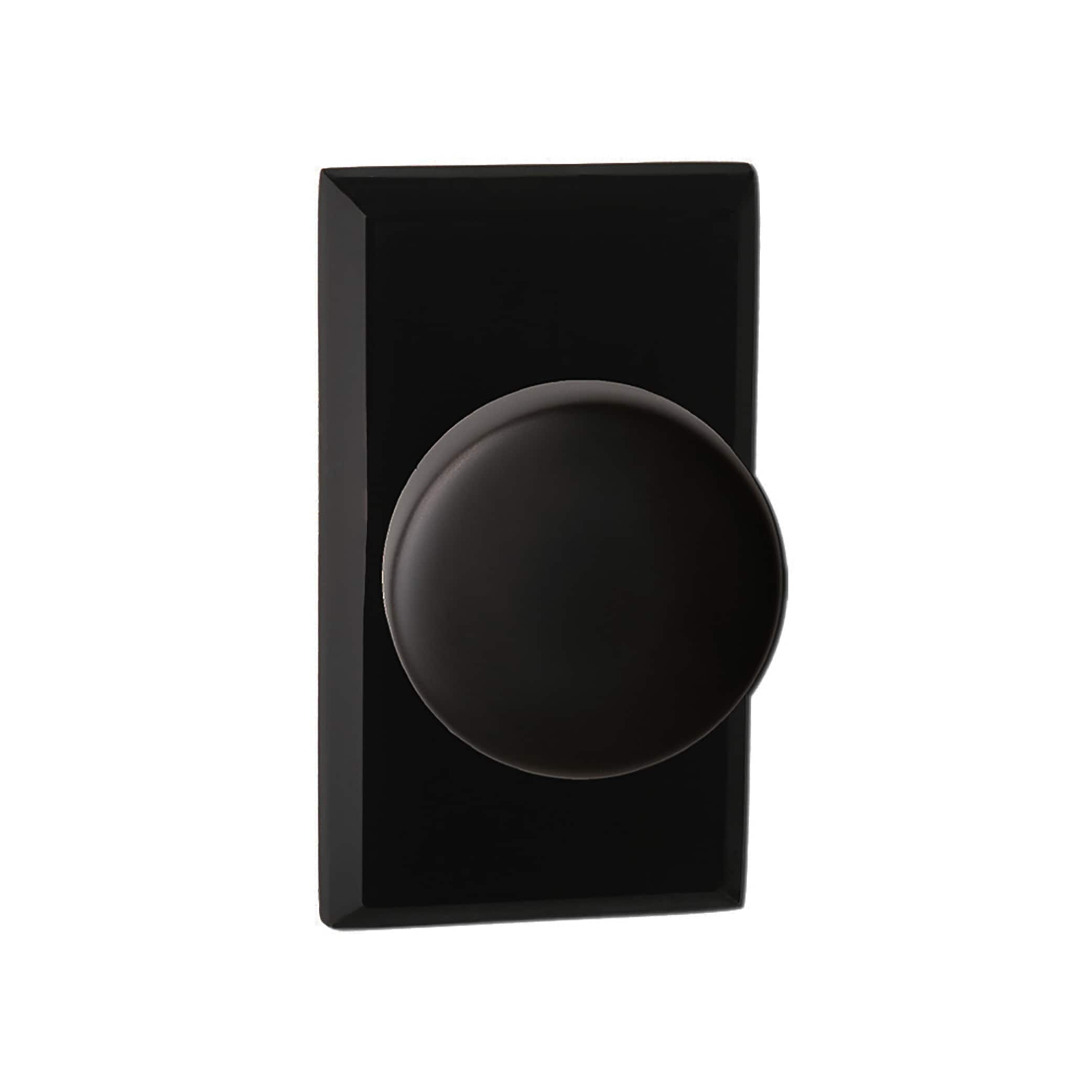 Delaney Hardware BV936-155 Bravura Matte Black Interior No deadbolt Passage door knob Single pack
