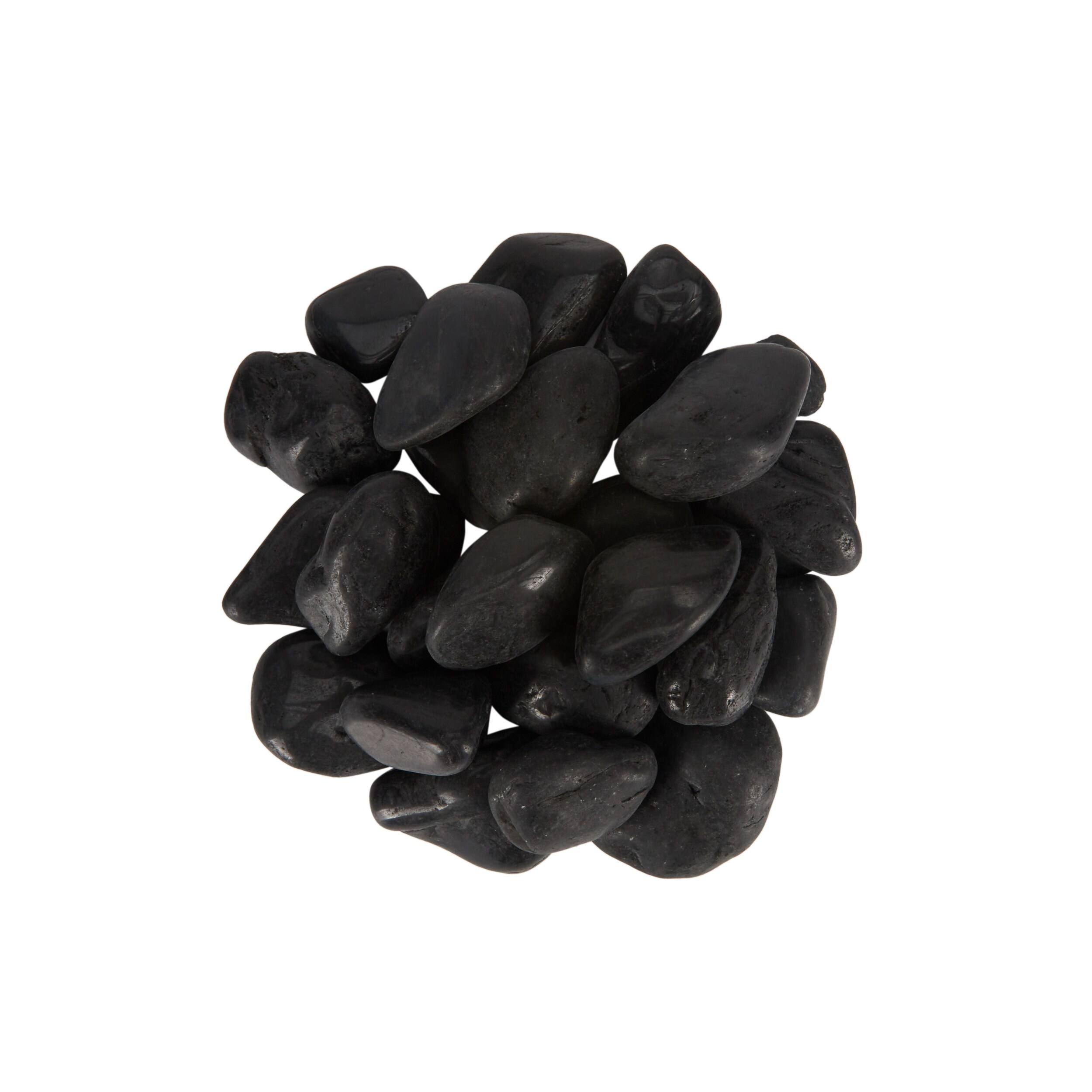 Rain Forest Black Polished Pebbles Landscaping Rock 0.5-1.5-in 1620-lb ...