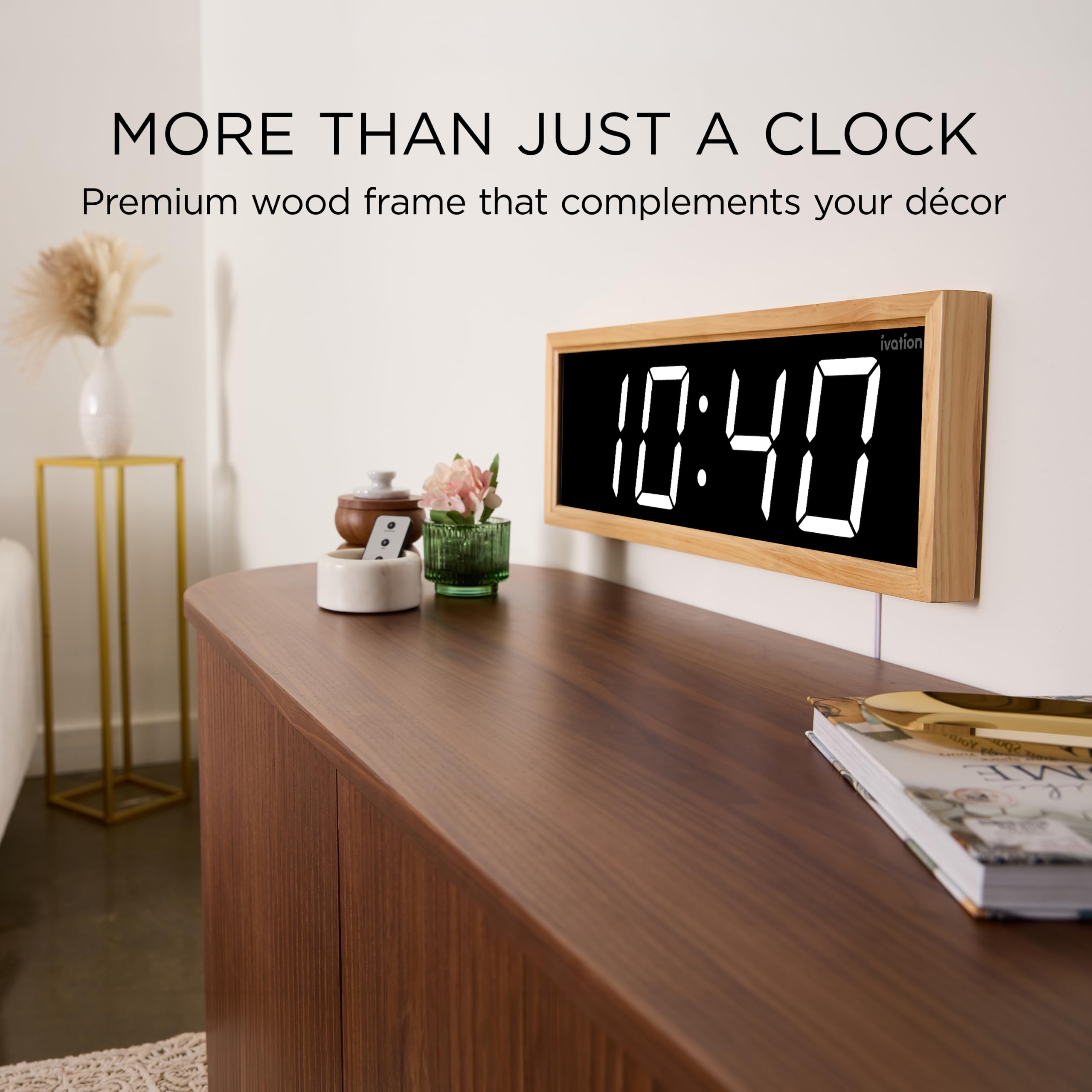 Ivation JID1018WHT Indoor-Outdoor-Clocks - View #3