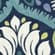 Sapphire Aurora Blue Damask