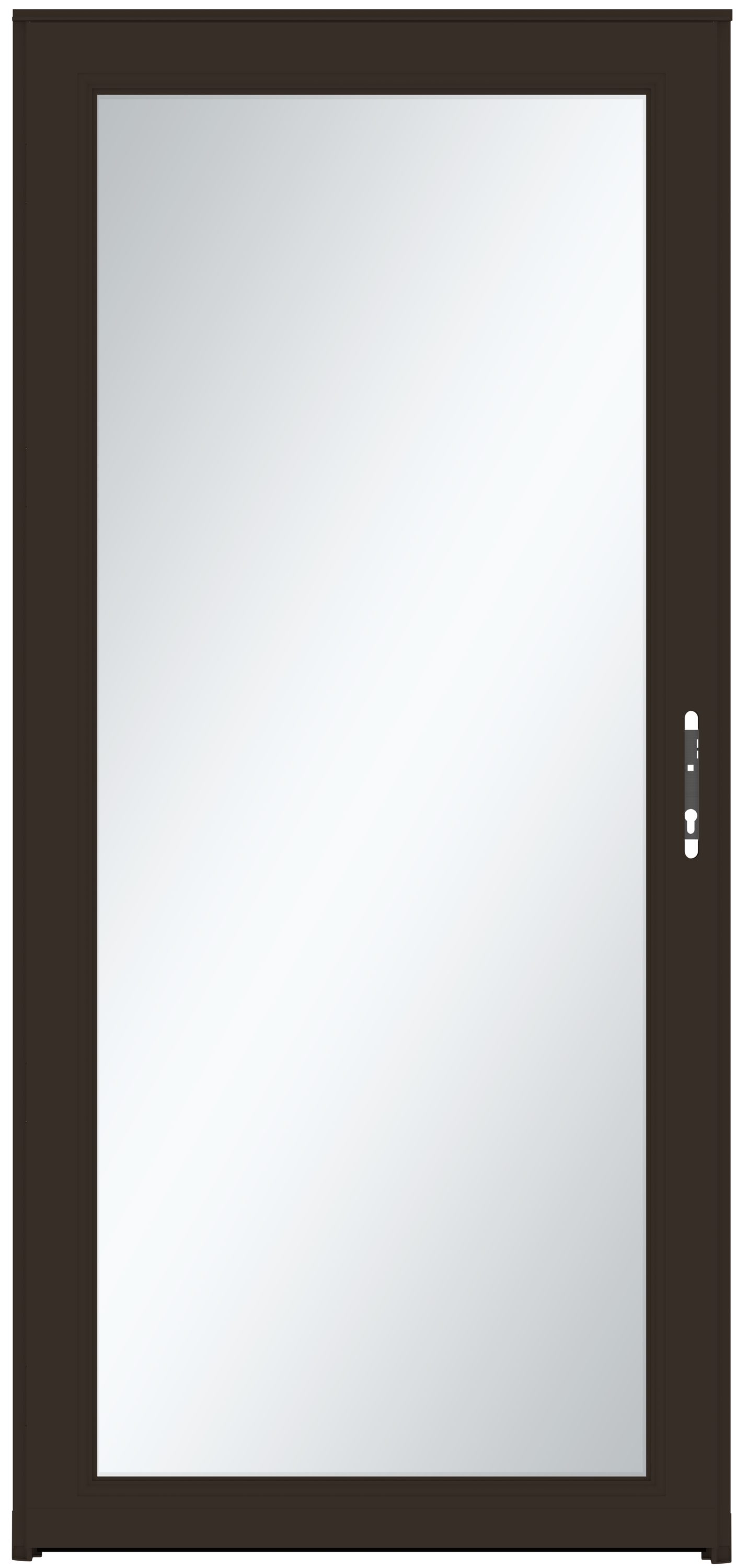 Signature Selection 36-in x 81-in Elk Full-view Interchangeable Screen Aluminum Storm Door in Brown | - LARSON 14904042