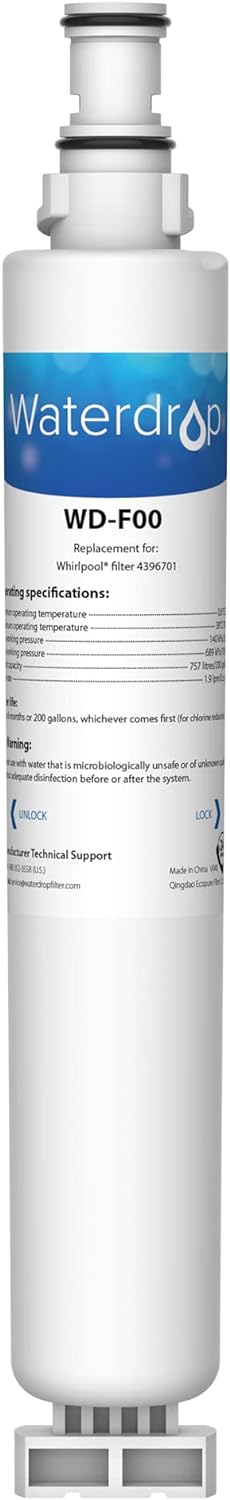Waterdrop BL-WD-4396701 Twist-in Refrigerator Water Filter 4396701 Replacement for Whirlpool EDR6D1, EveryDrop Filter 6