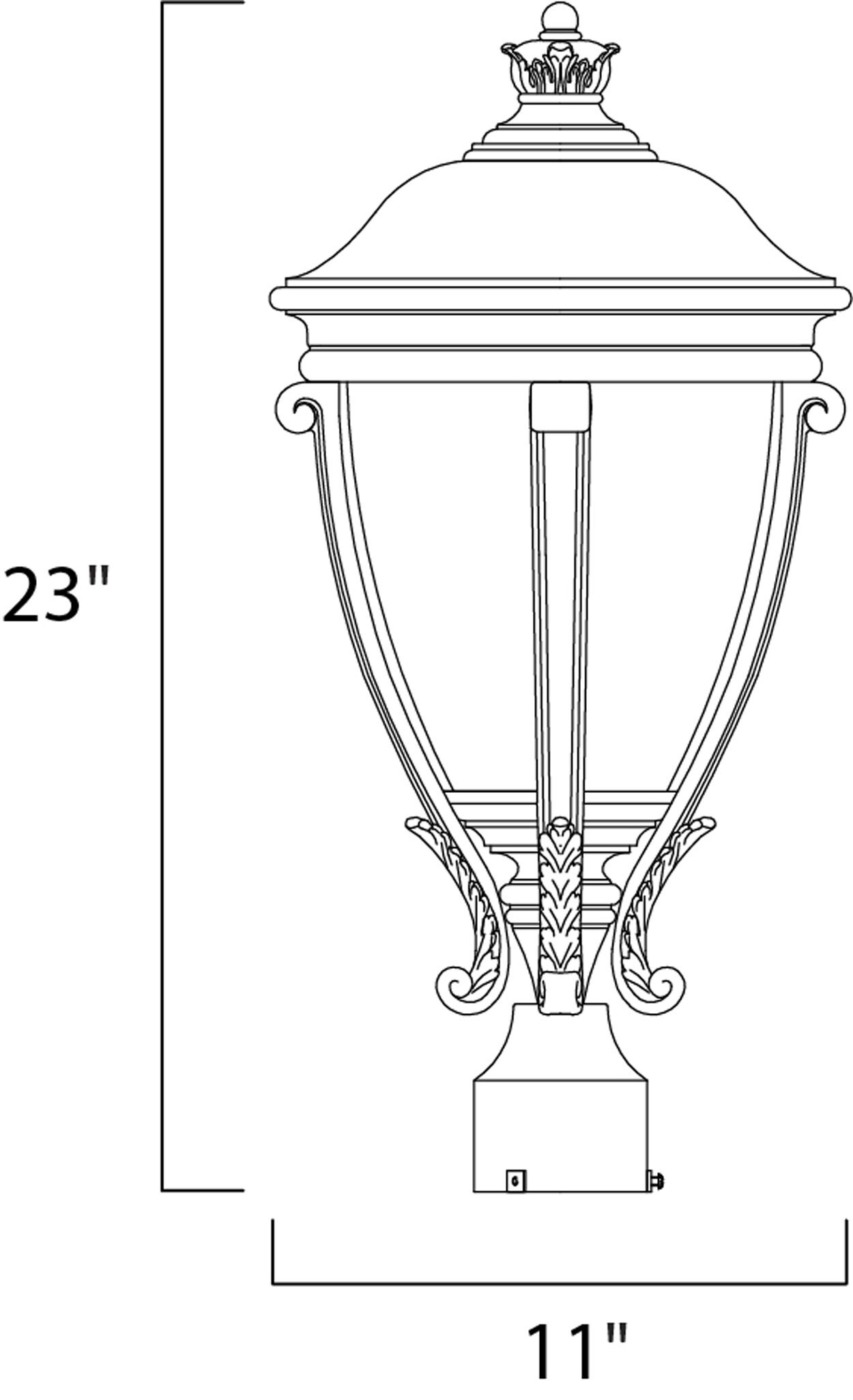 Maxim Lighting 41421WGGO Post-Lights - View #2