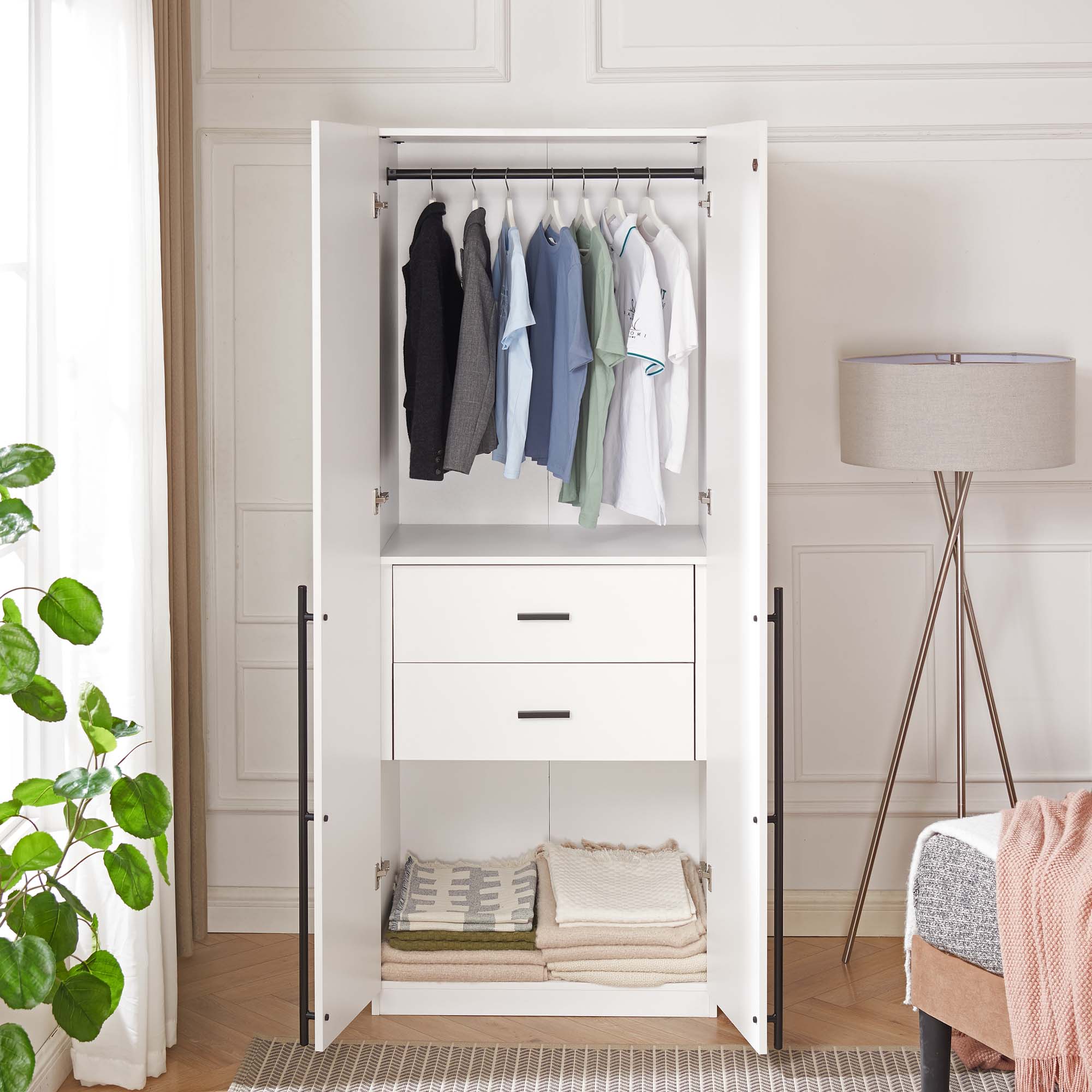 Manhattan Comfort WC002-WH armoires - View #5
