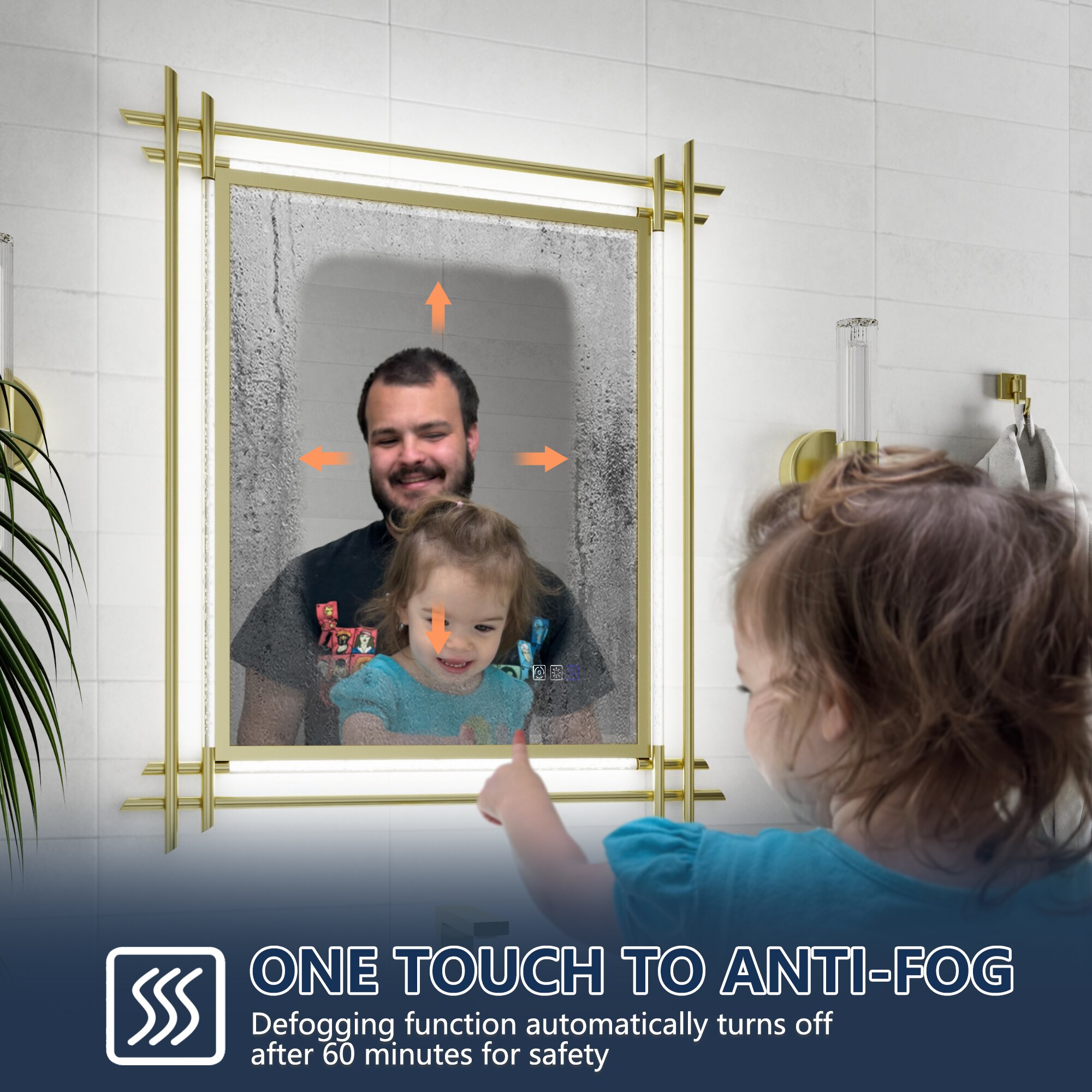 ExBrite EXBM3036V13GXX Framed-Bath-Mirrors - View #5