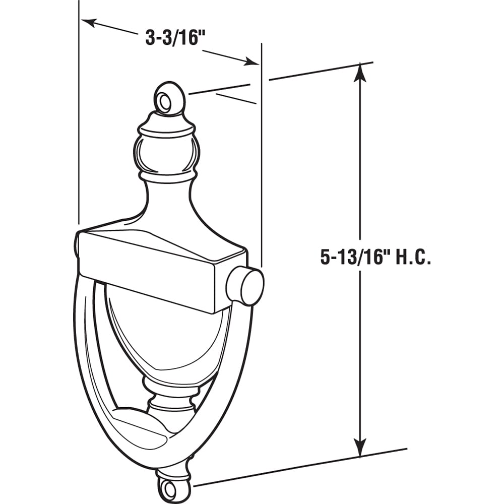 Prime-Line U 10366 Entry-Door-Knockers - View #2
