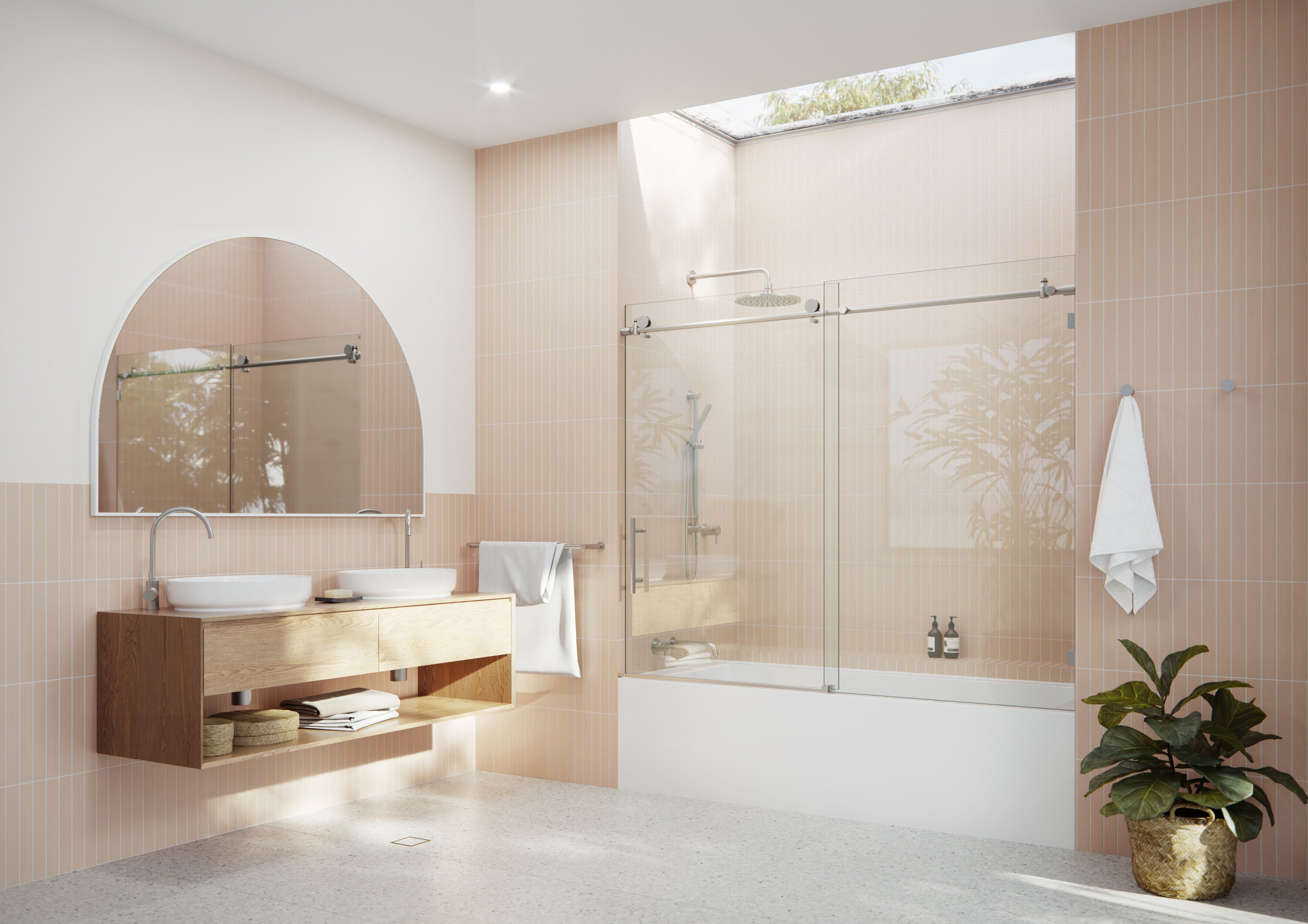 Glass Warehouse GW-B-SLD-72-BN Bathtub-Doors - View #2