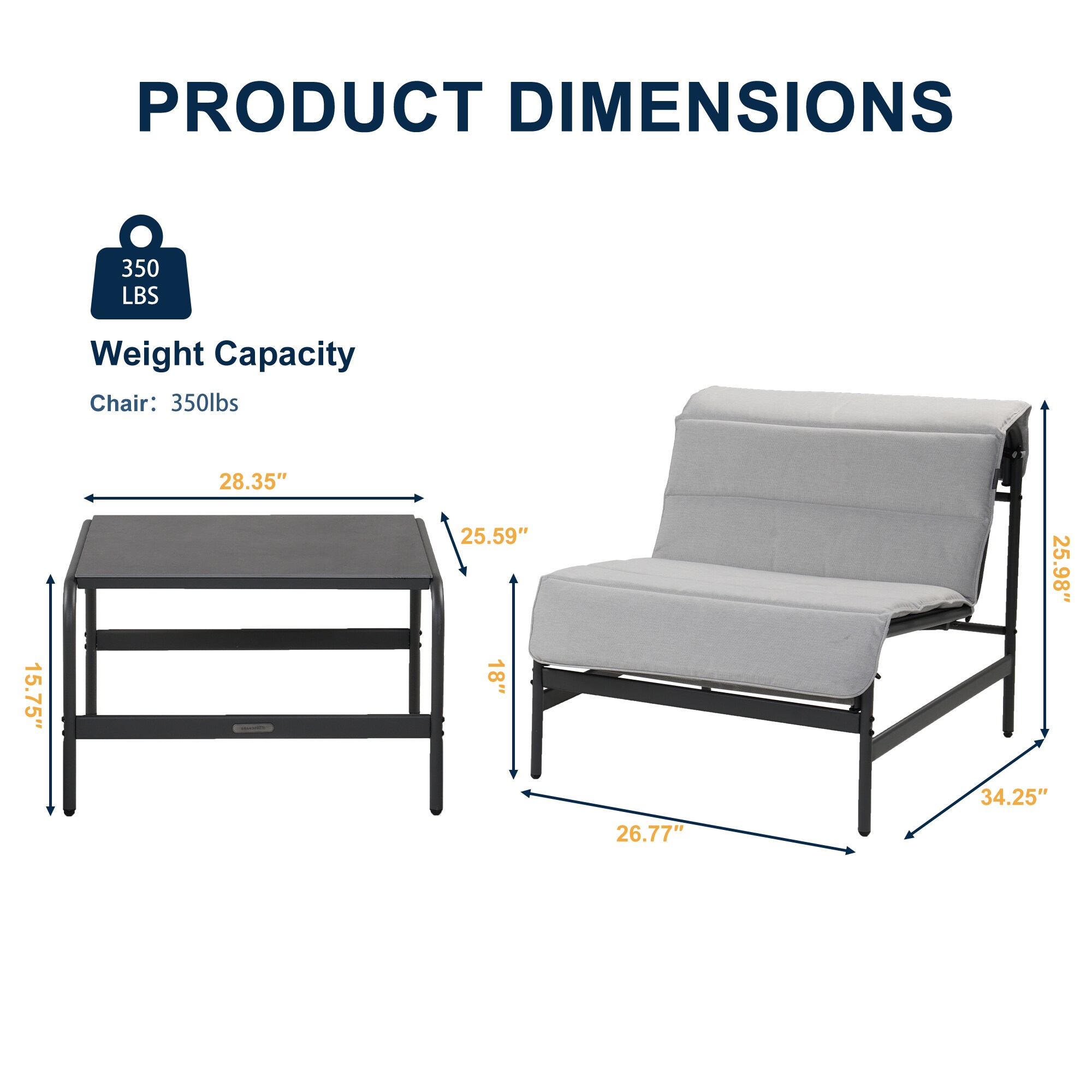 Clihome CL5051460002001 Patio-Conversation-Sets - View #4