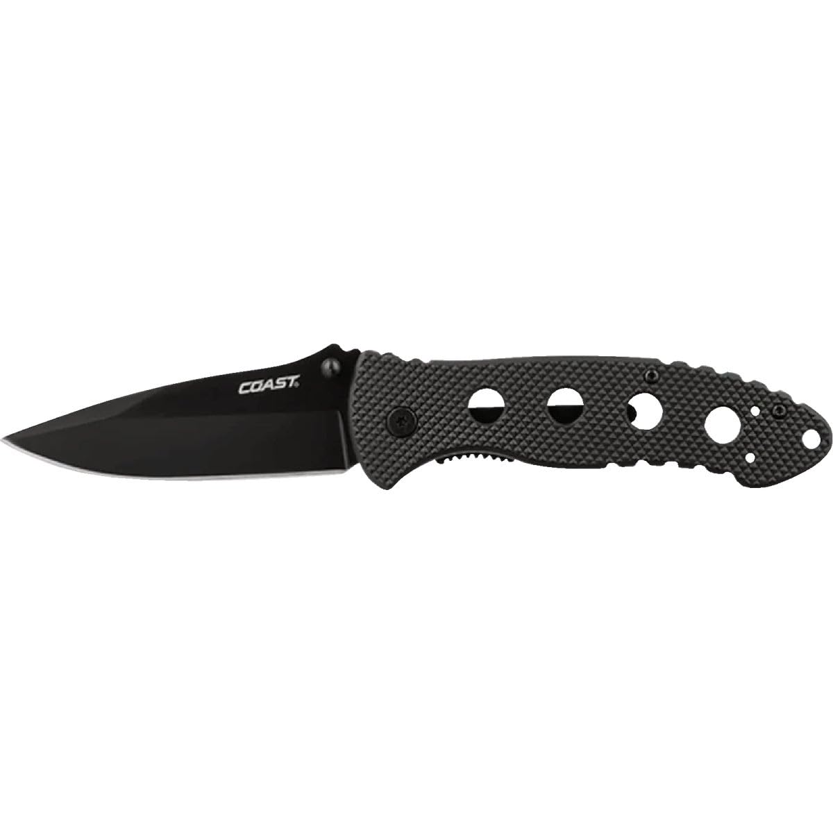 Coast -  DX340 SG Folding Knife 3.35in Stainless Steel Blade Black