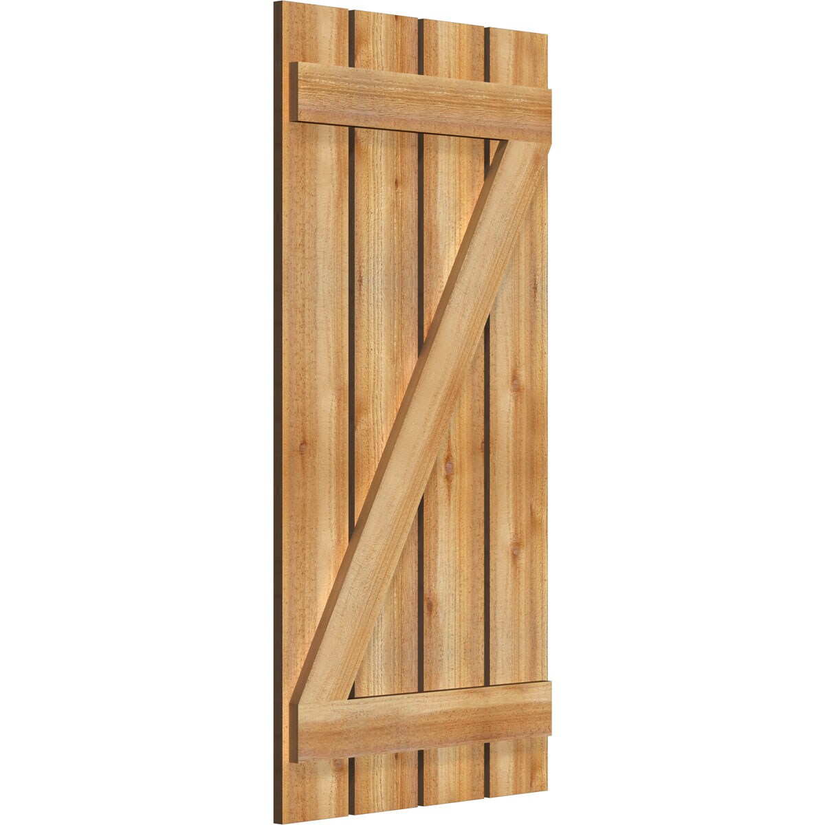 Ekena Millwork RBS06Z23X047RWR Exterior-Shutters - View #2