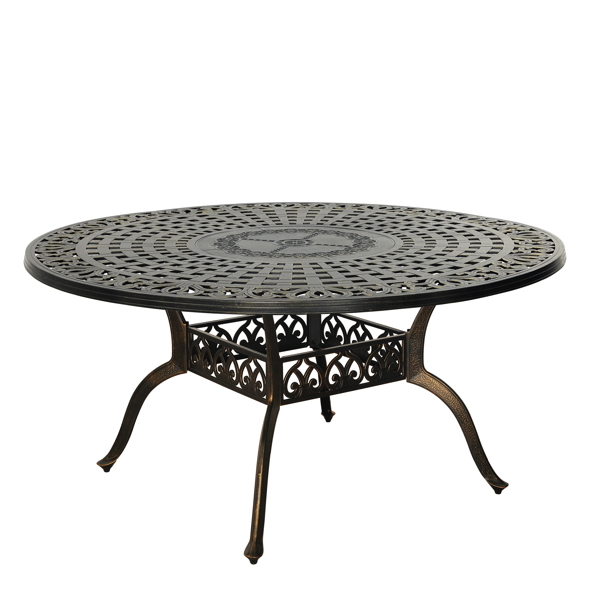 CASAINC HF-WF-HFHW006 59 inch 4-6 Preson Round Patio Dining Tables Round Outdoor Dining 59-in W x 59-in L