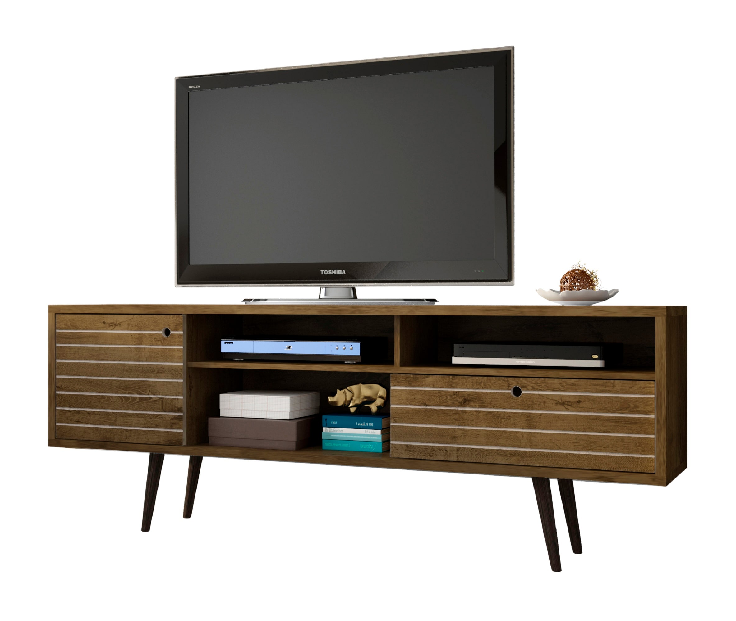 Details about   70 Inch TV Stand Flat Screen Audio Media Center Entertainment Console Cabinet 