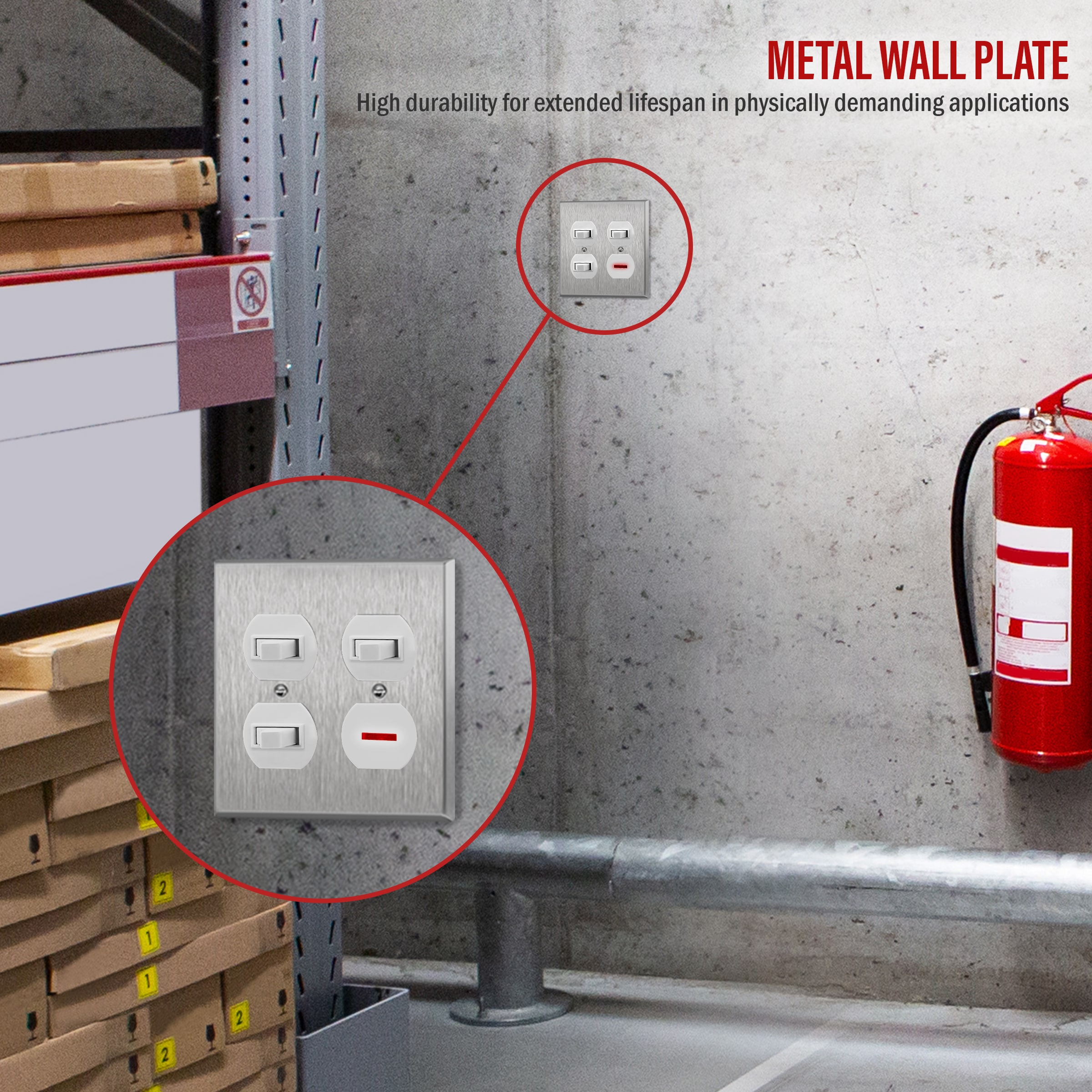 TOPGREENER 7722-3PCS Electrical-Wall-Plates - View #4