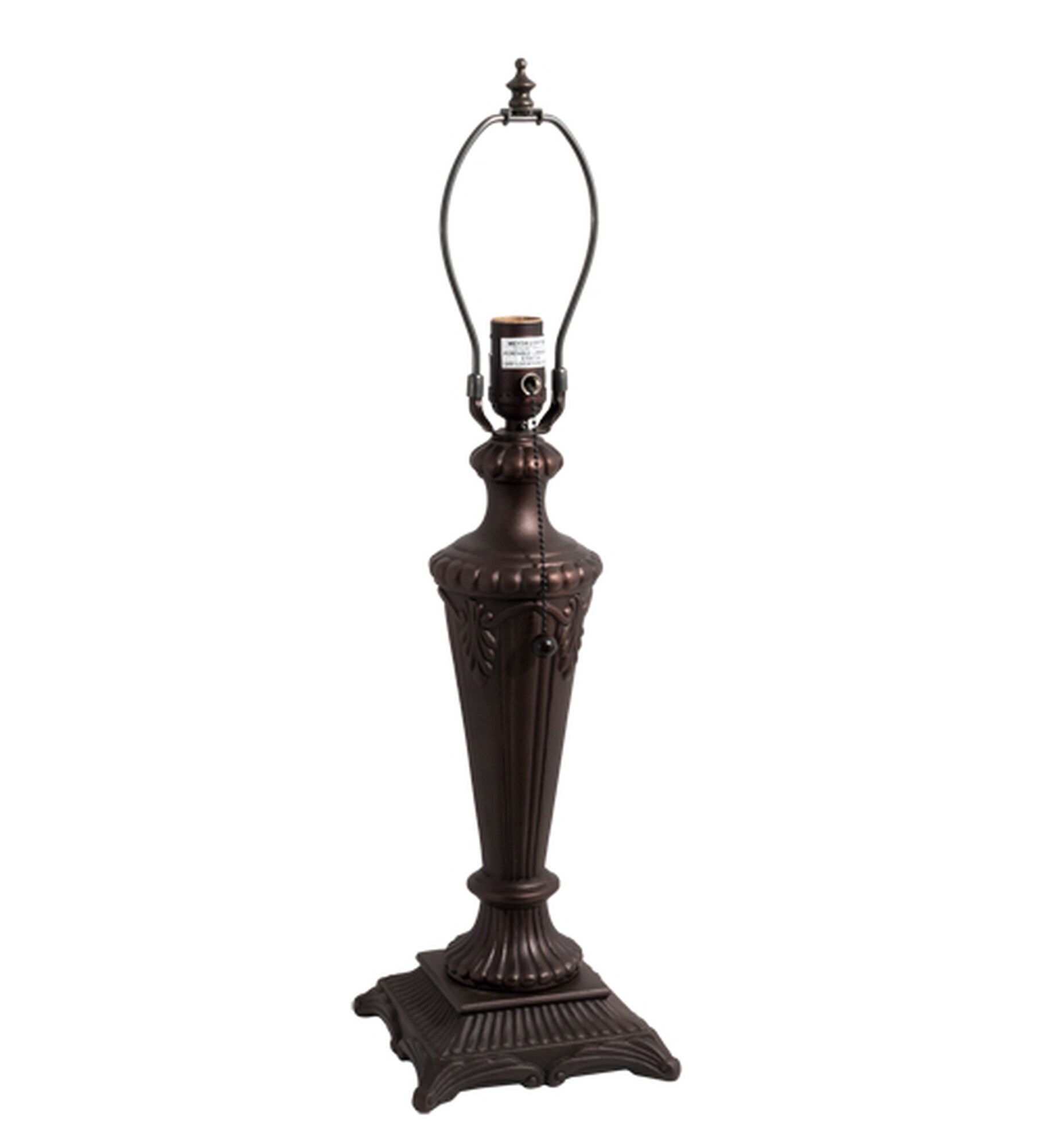 Meyda Tiffany Lighting 15.5-in Brown Plug-in Metal Lamp Base at Lowes.com