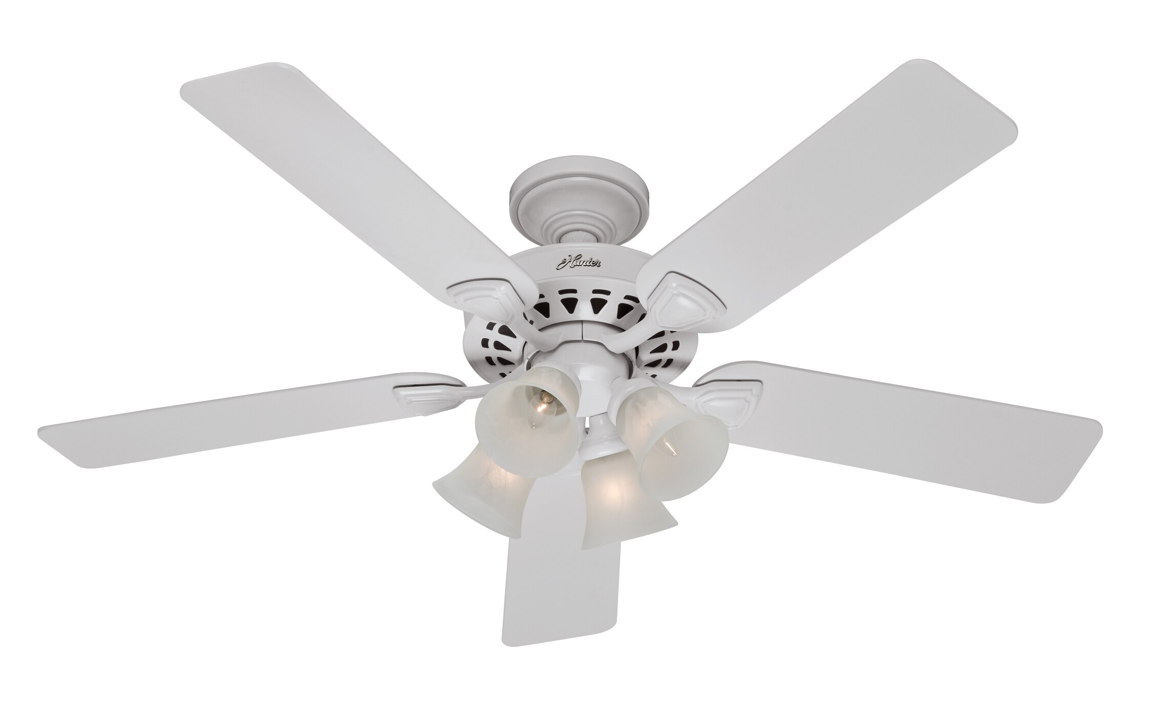 Hunter 52-IN HUNTER WESTMINSTER WHT CFAN in the Ceiling Fans department ...