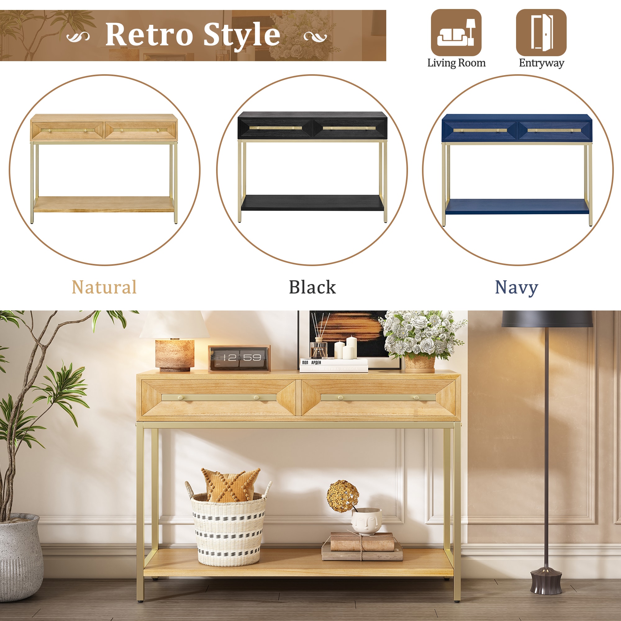 ModernLuxe N715P227910N Console-Sofa-Tables - View #4