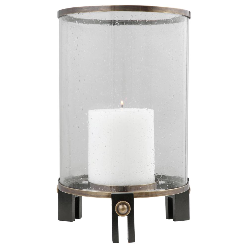 Global Direct 1 Candle Metal Hurricane Candle Holder (14.125-in H x 11 ...