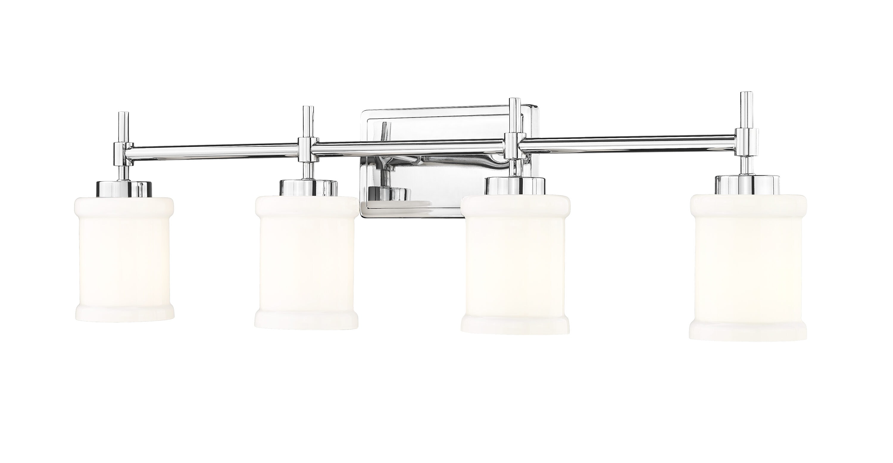 Z-Lite 622-4V-CH Cadoc 31.5-in 4 -Light Polished Chrome Transitional Vanity light