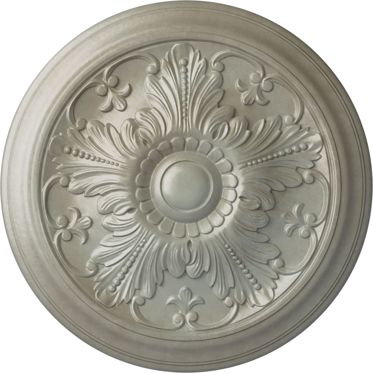 Ekena Millwork CM17VIFLS Vienna 16.875-in W x 16.875-in L Painted Flash Gold Polyurethane Whole Ceiling Medallion