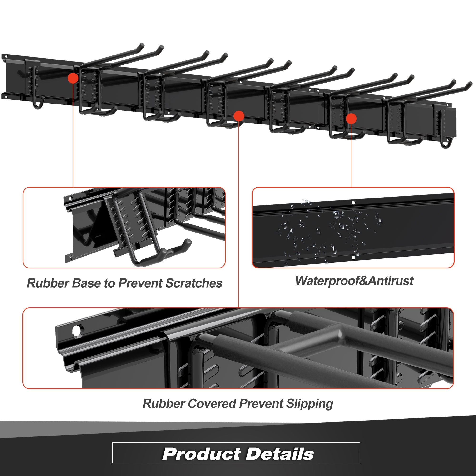 Sttoraboks GSR-002-LS Garage-Storage-Hooks - View #3