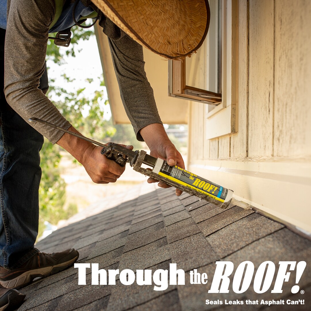 Through the Roof! 10.5oz Clear Paintable Solvent Caulk in the Caulk