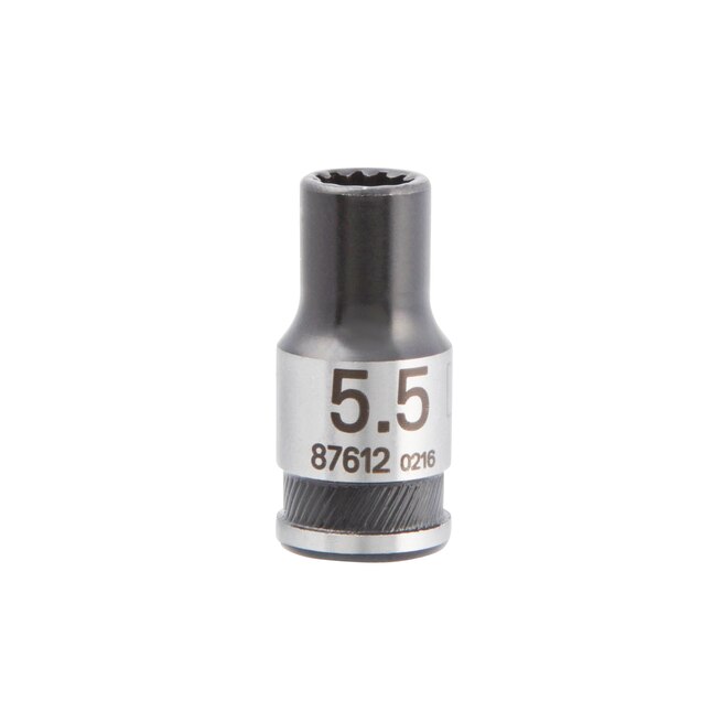 Kobalt Universal Metric 1/4-in Drive Spline 5.5mm Deep Socket Kobalt Universal Metric 1/4-in Drive Spline 5.5mm Deep Socket