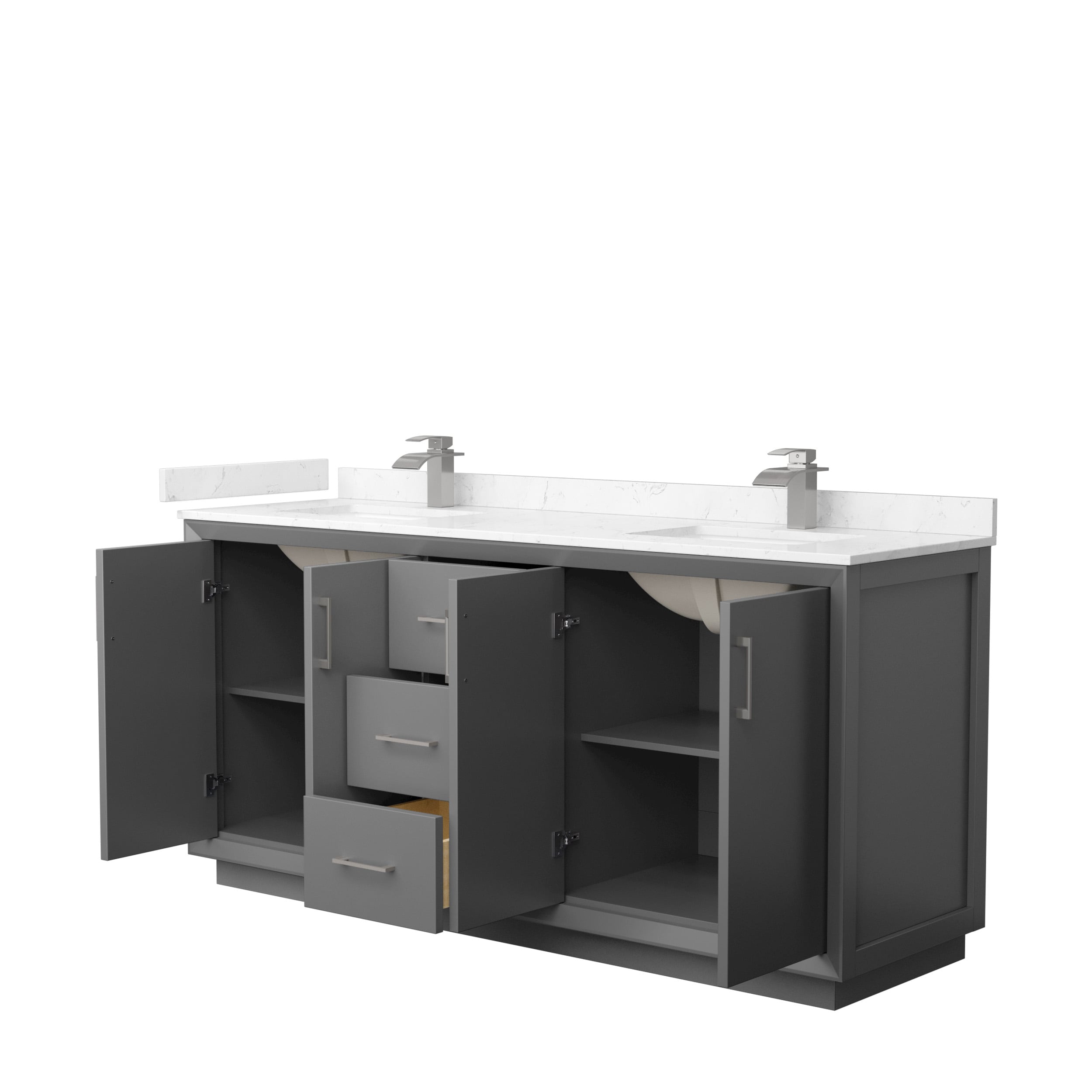 Wyndham Collection WCF414172DKGC2UNSMXX Bath-Vanity-Combo - View #2