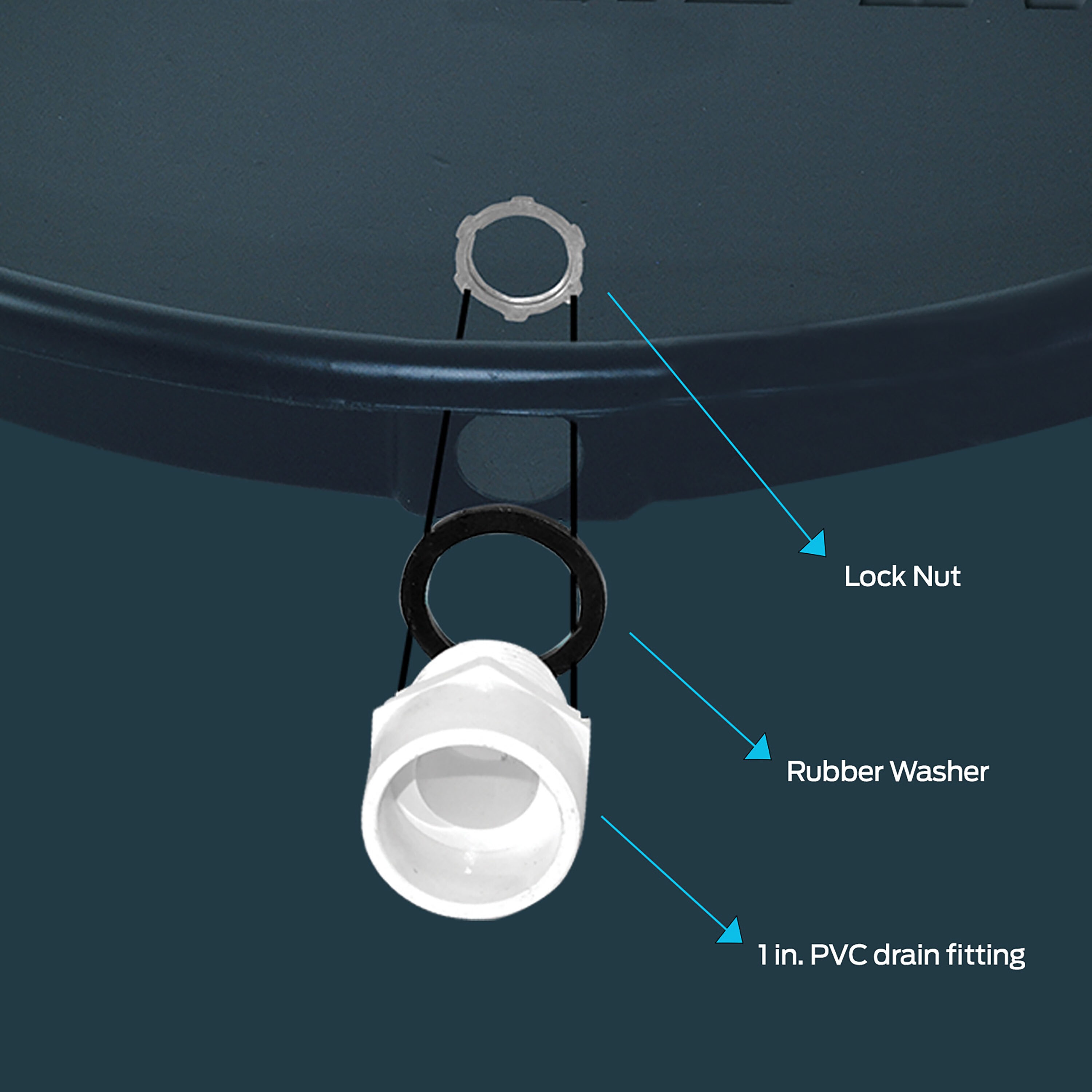 3VU59 Water Heater Drip Pan,22 in Dia,Plastic