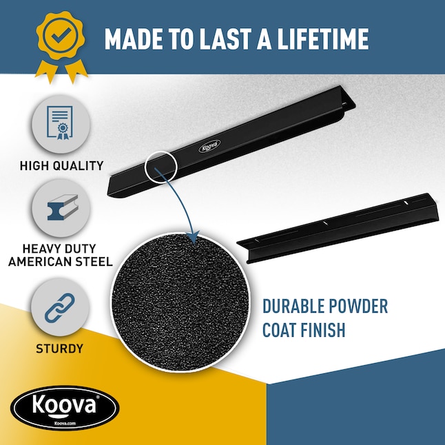 Koova Overhead Garage Storage 300-lb in Black Steel (2.5-in W x 26-in D ...