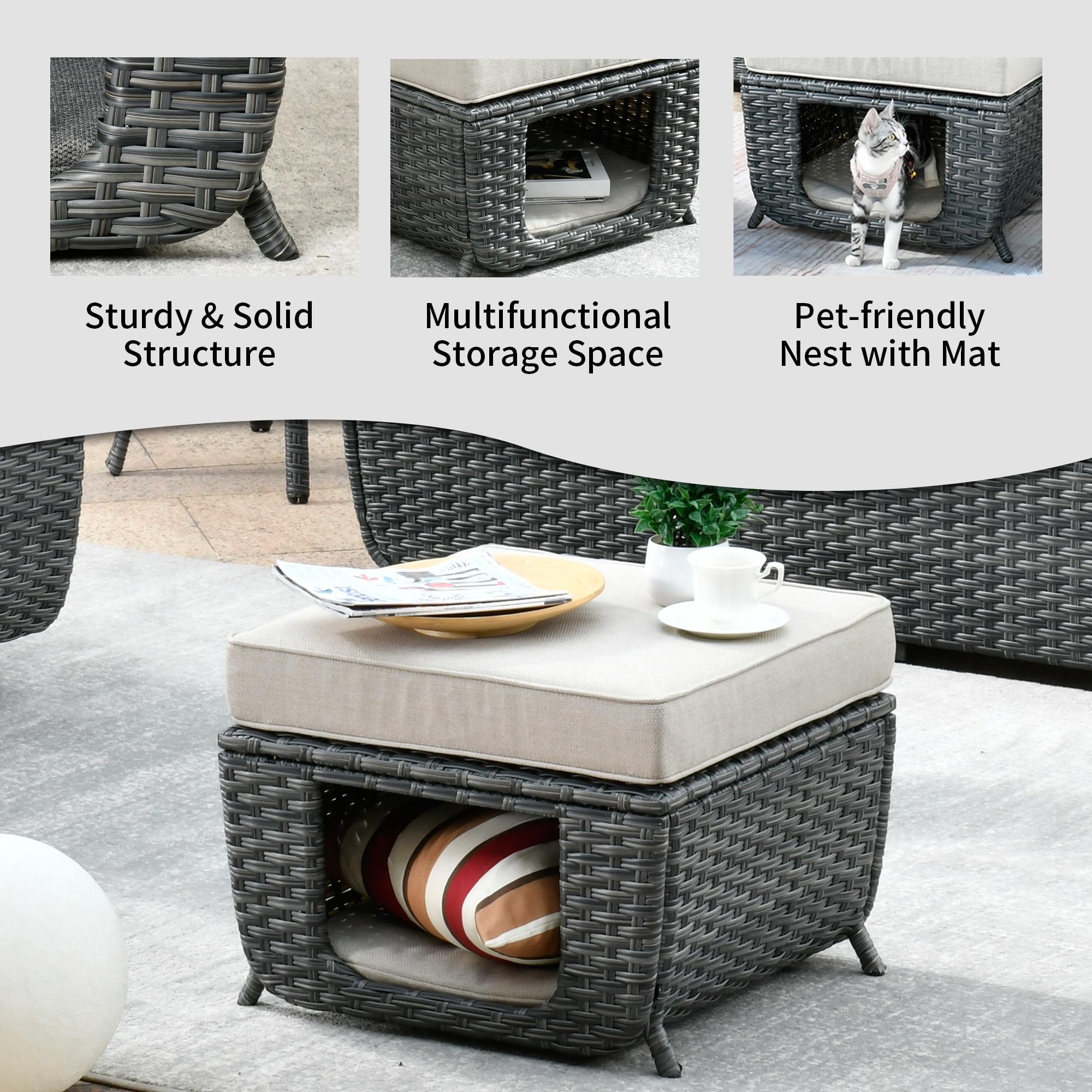 Ovios BP-606Y Patio-Conversation-Sets - View #2