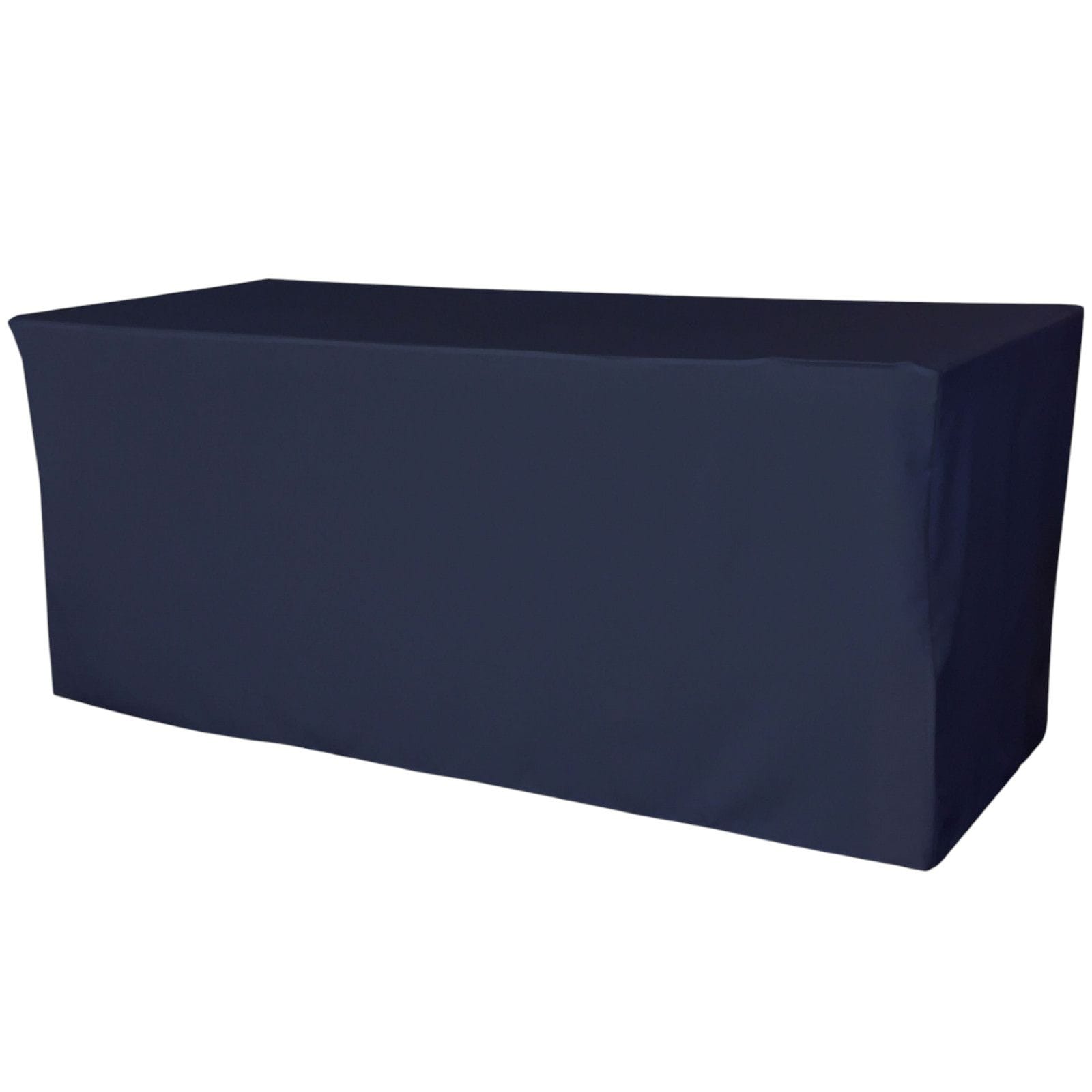 Slickblue Fitted Indoor and Outdoor Polyester Poplin Rectangular Table Cover for 4 ft 6 ft or 8 ft Utility Table Multiple Color and Size Options #D-LL-2241