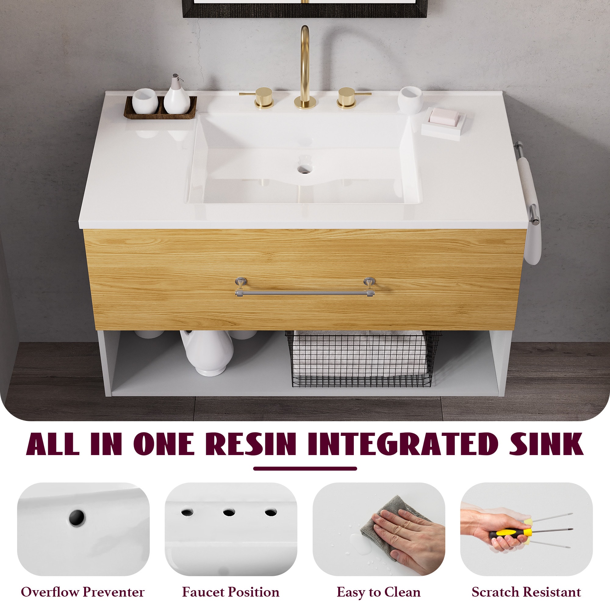 JEAREY CBZZS-11-YE Bath-Vanity-Combo - View #8