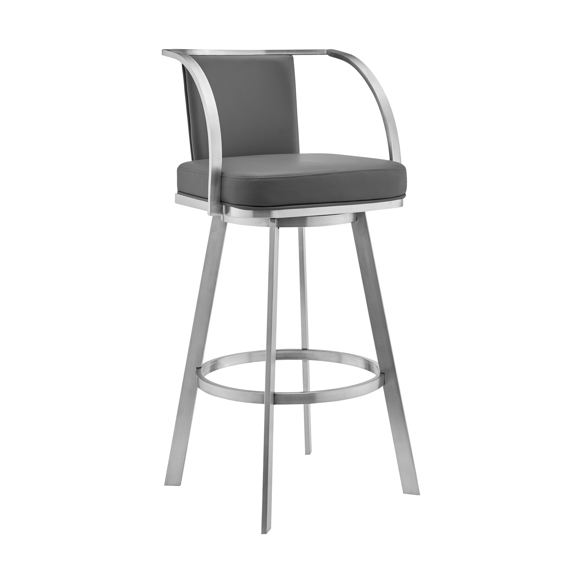 Brushed metal sales bar stools