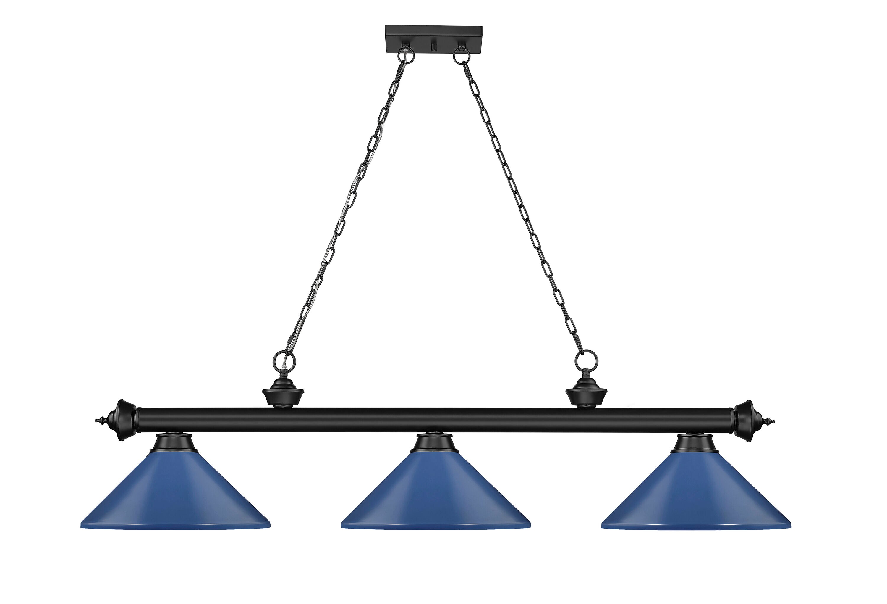 Z-Lite 2306-3MB-MNB Pool-Table-Lighting - View #2
