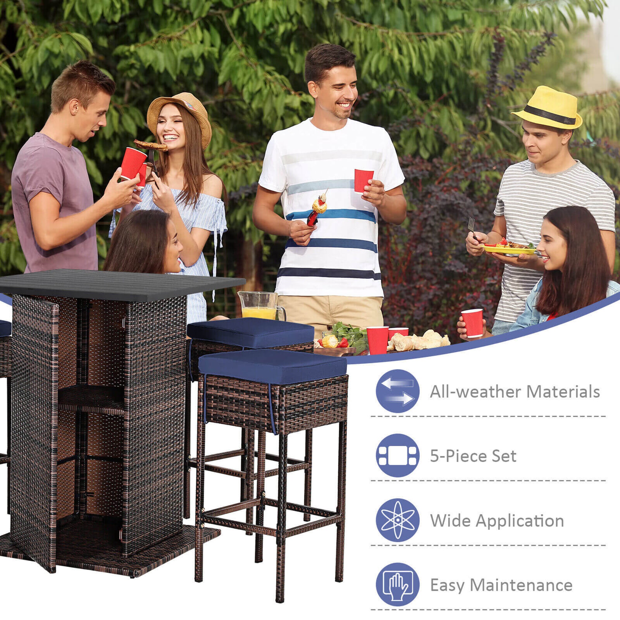 Clihome CL-NY+-68244 Patio-Dining-Sets - View #11