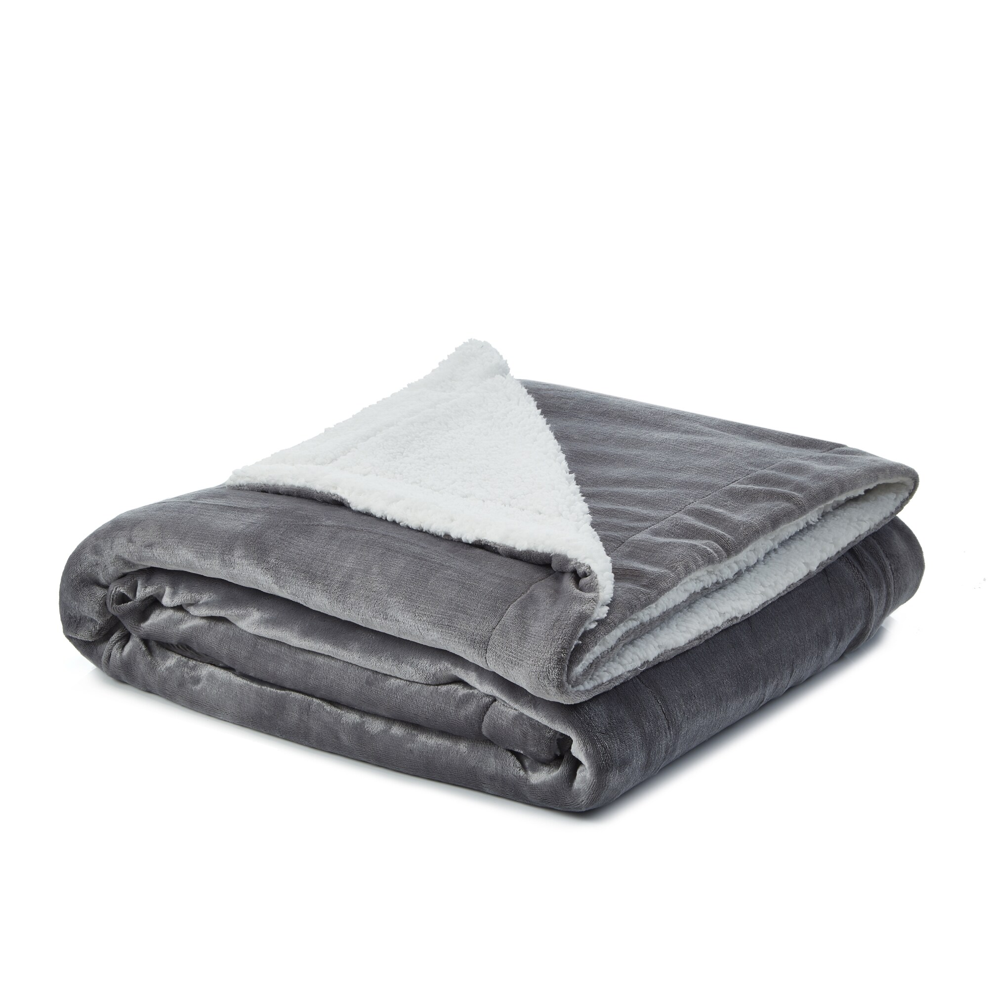 Oxford Microplush Fleece Blankets, Size: King, Gray